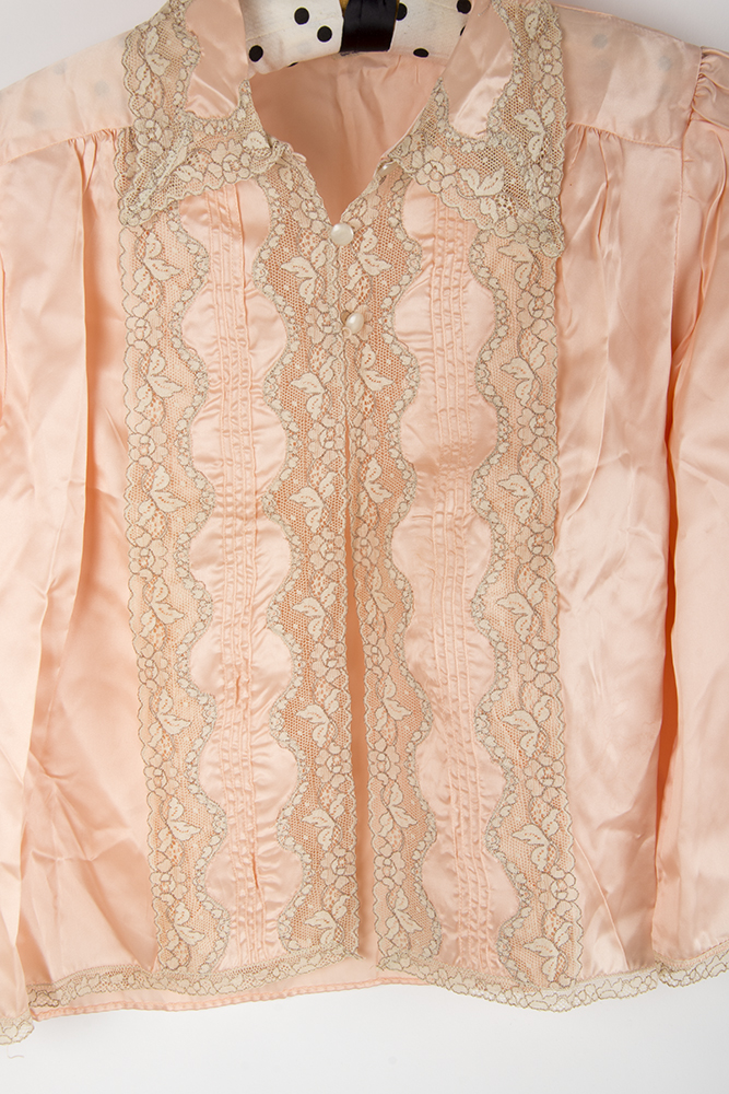 Vintage Ladies Bed Jacket and Knitted Vest