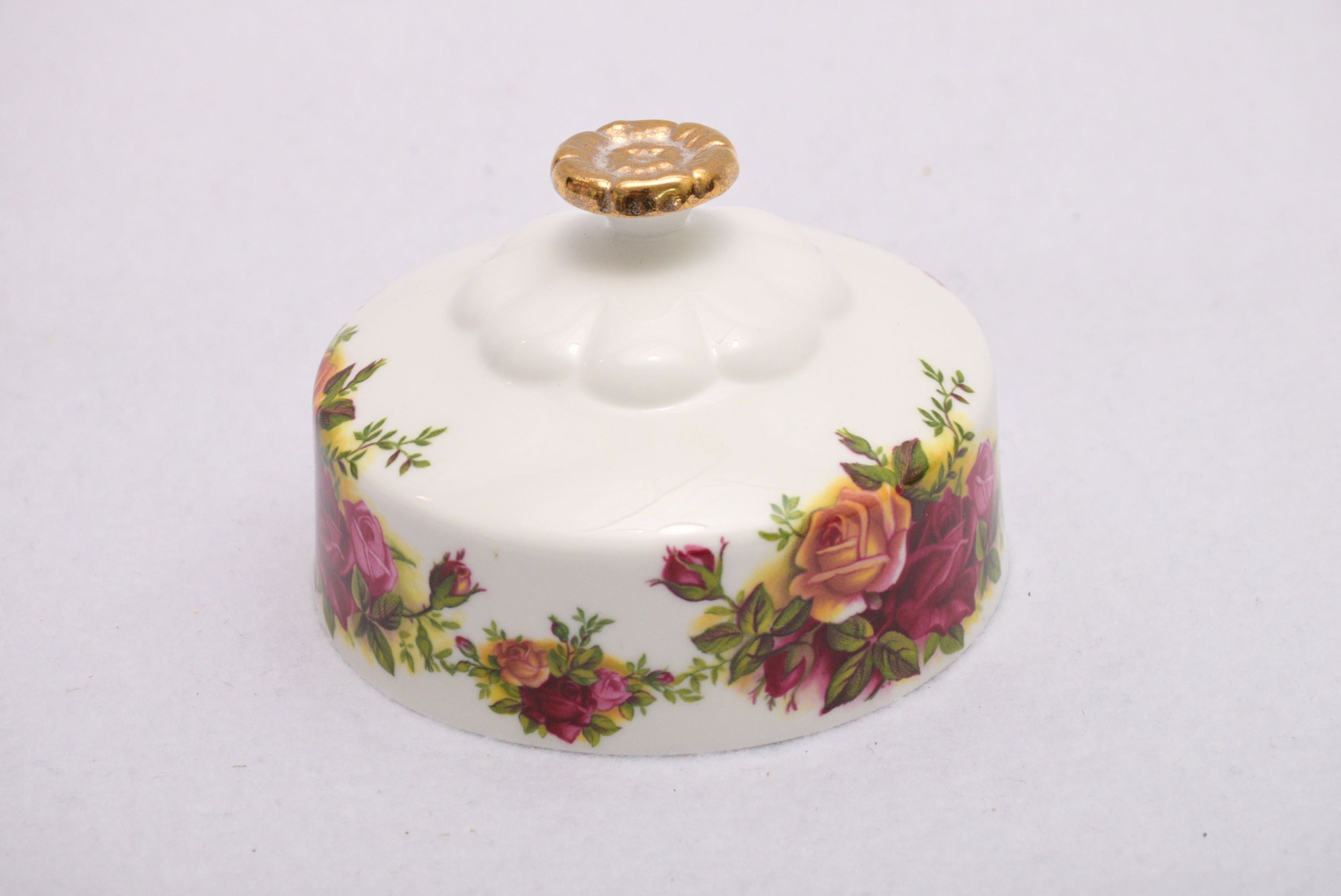 Royal Albert "Old Country Roses" Salt & Pepper and Round Butter