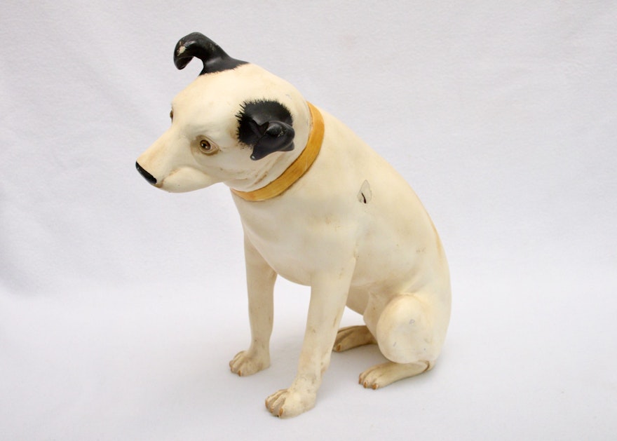 Reproduction of RCA Nipper Dog Statue
