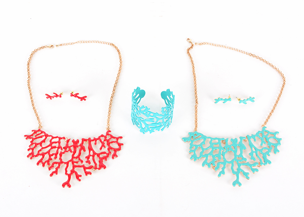 Faux Coral Jewelry