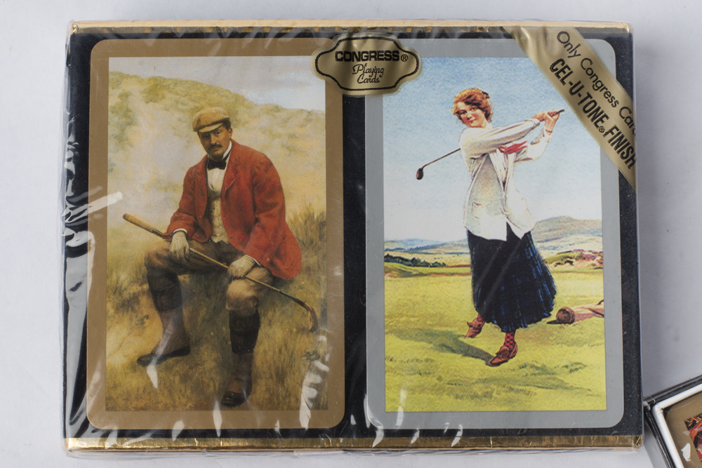 Two Boxed Sets of Pictorial Playing Cards