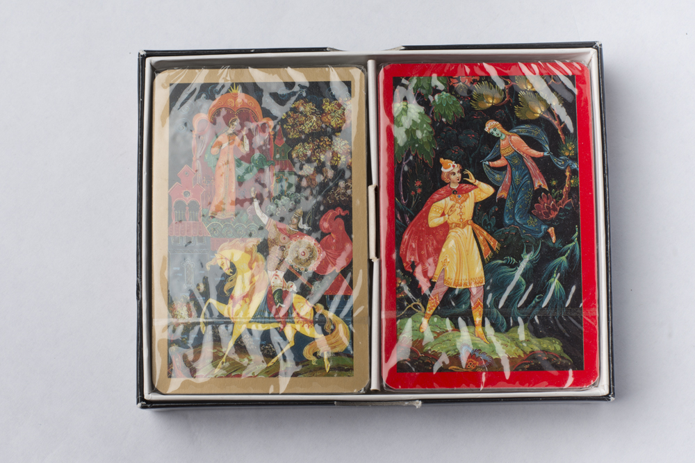 Two Boxed Sets of Pictorial Playing Cards