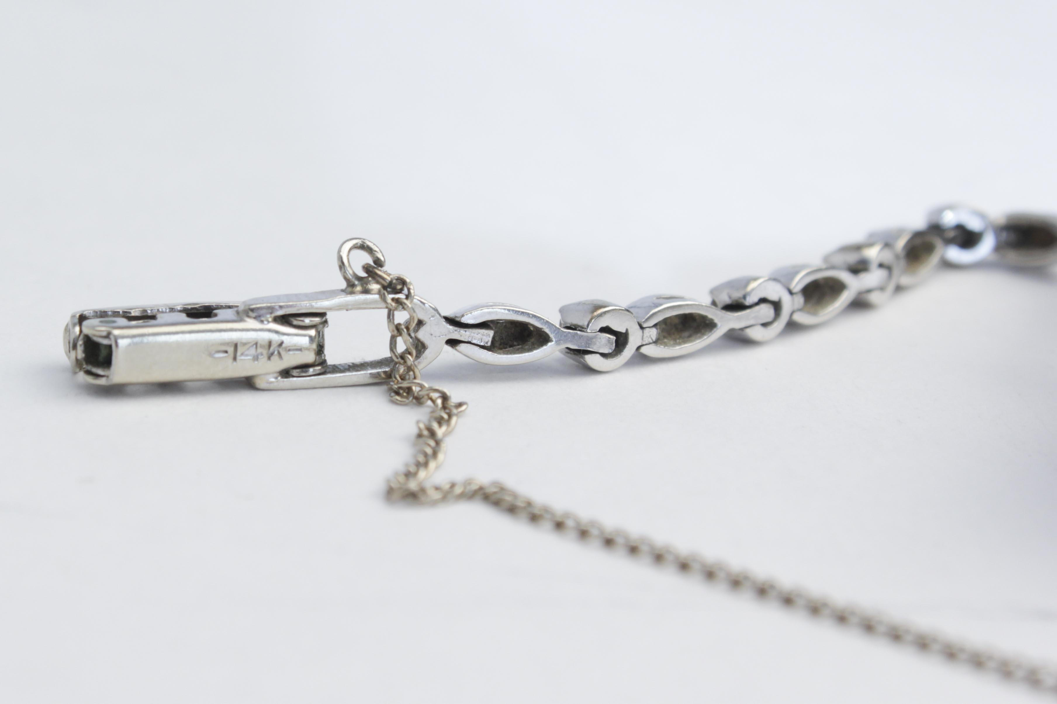 14K White Gold & Diamond Hamilton Watch + Bracelet