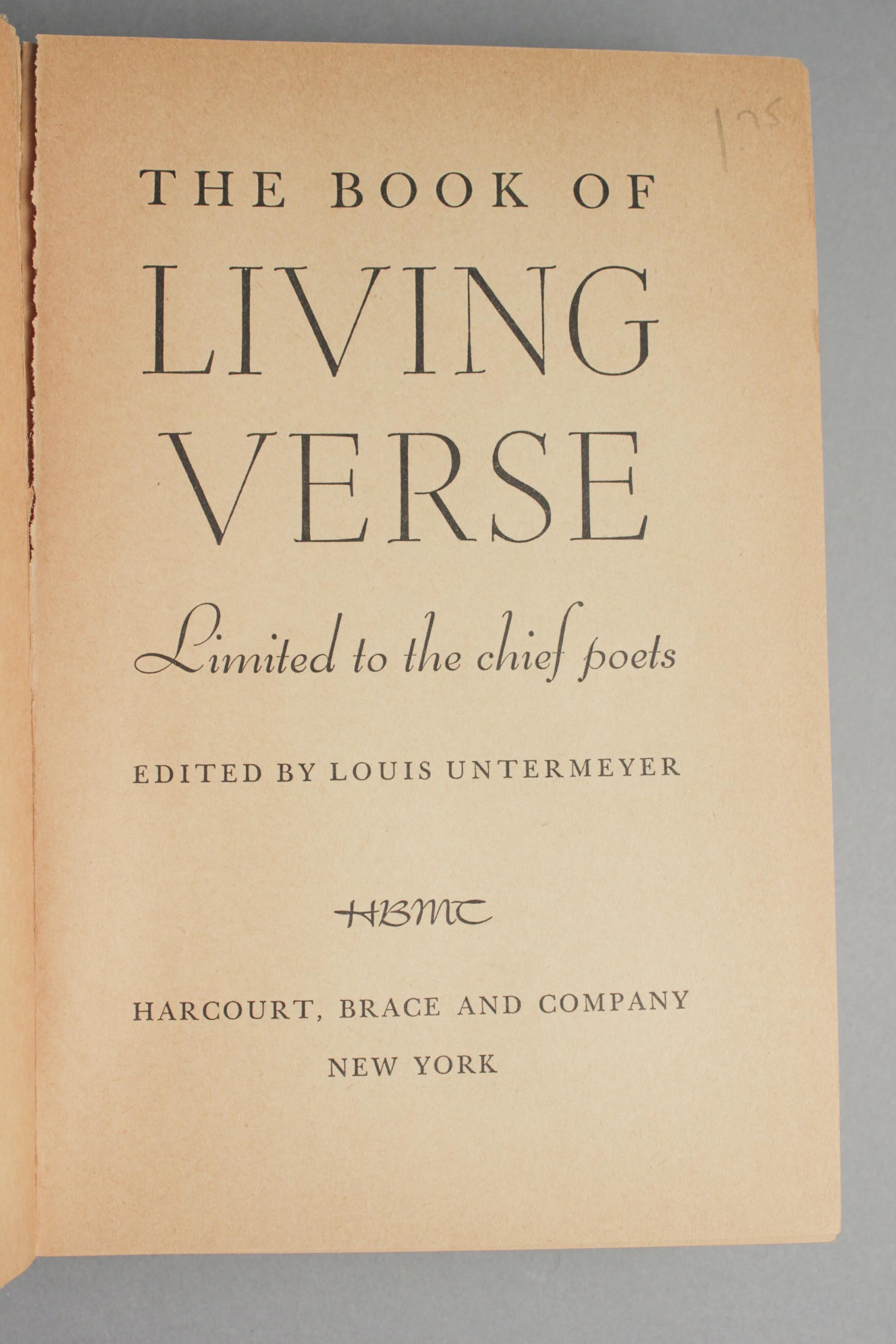 Five Vintage Poetry Books by Various Poets