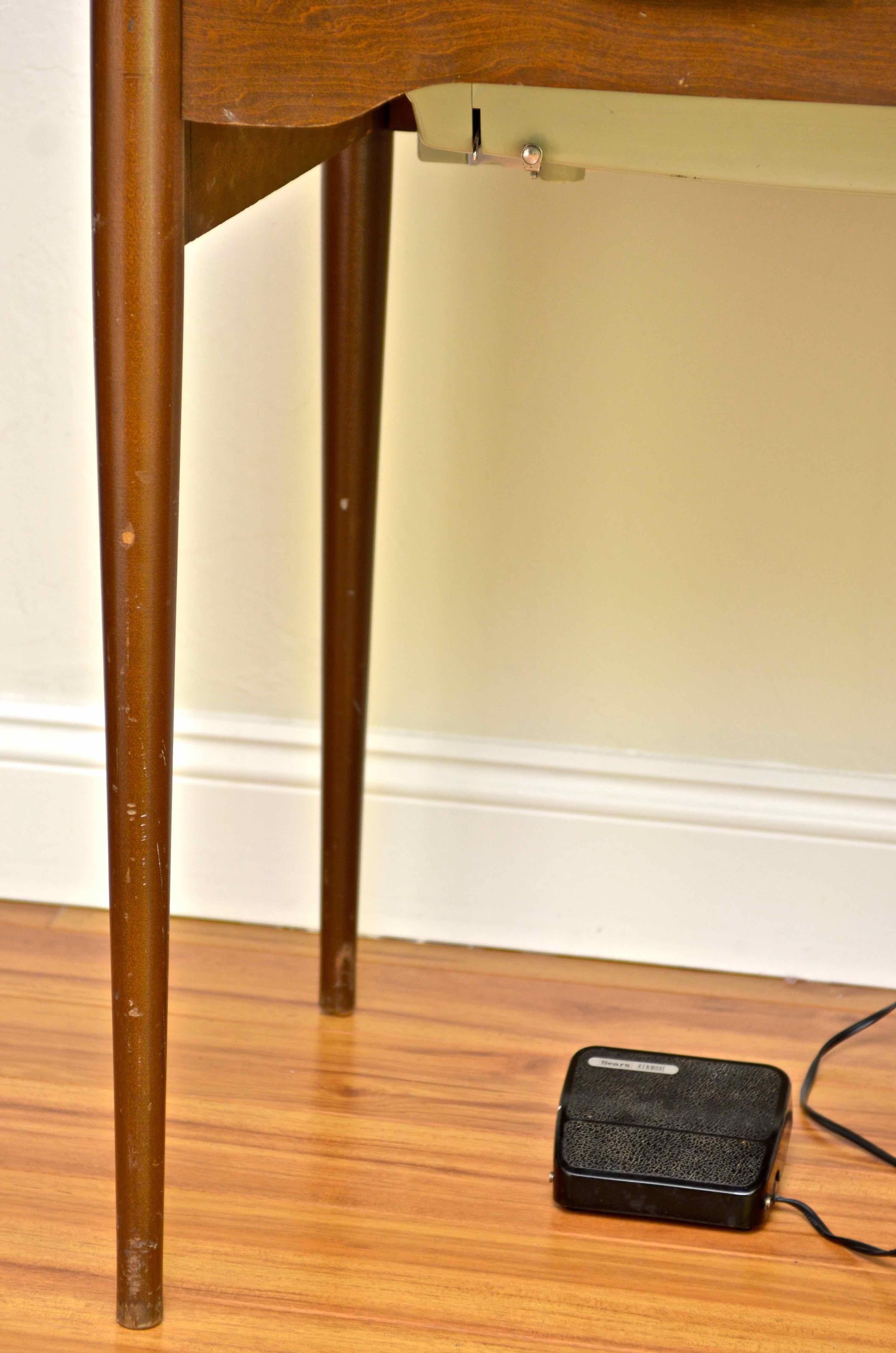 Sears Kenmore Sewing Machine and Vintage Table