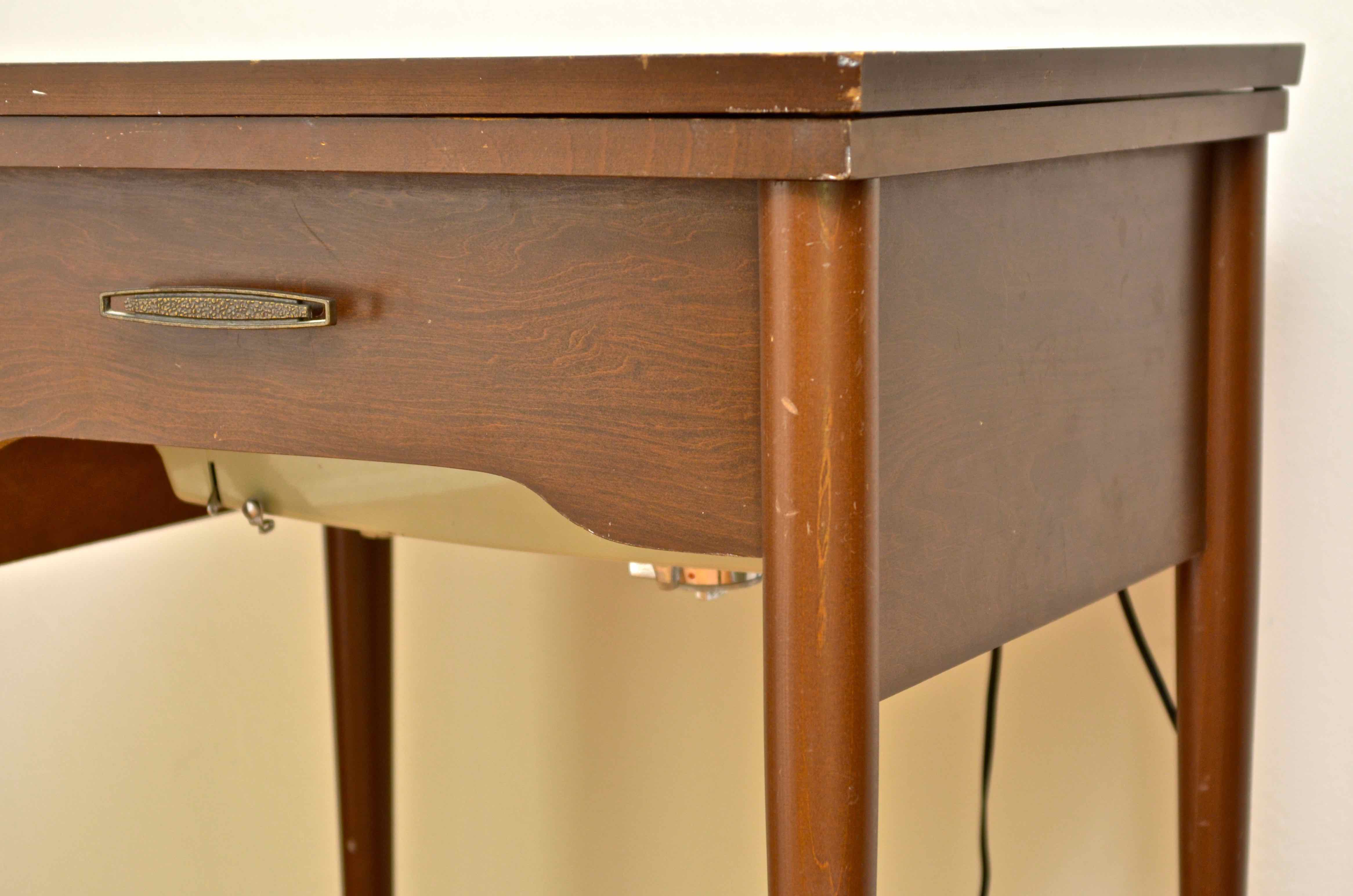 Sears Kenmore Sewing Machine and Vintage Table