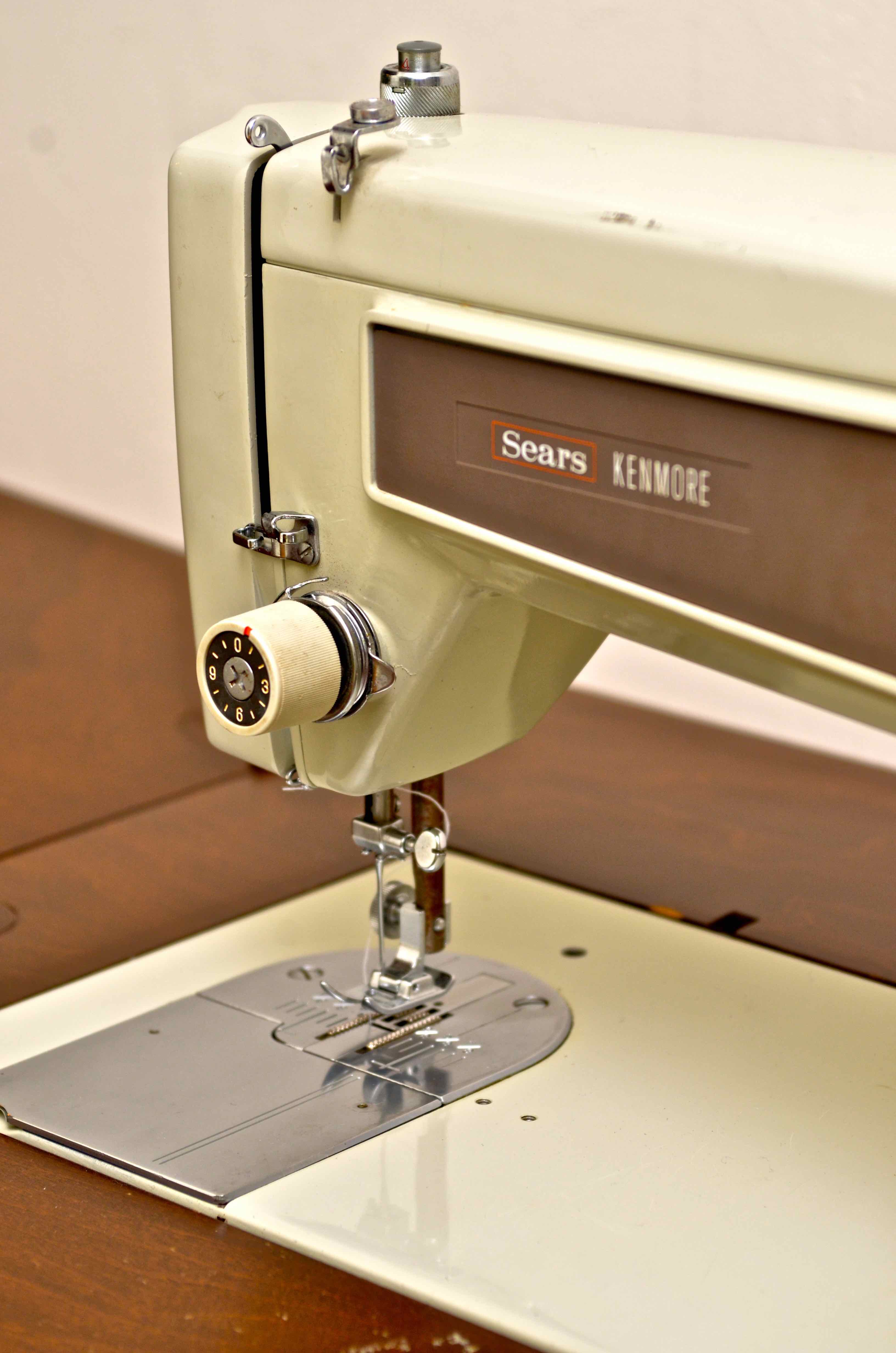 Sears Kenmore Sewing Machine and Vintage Table