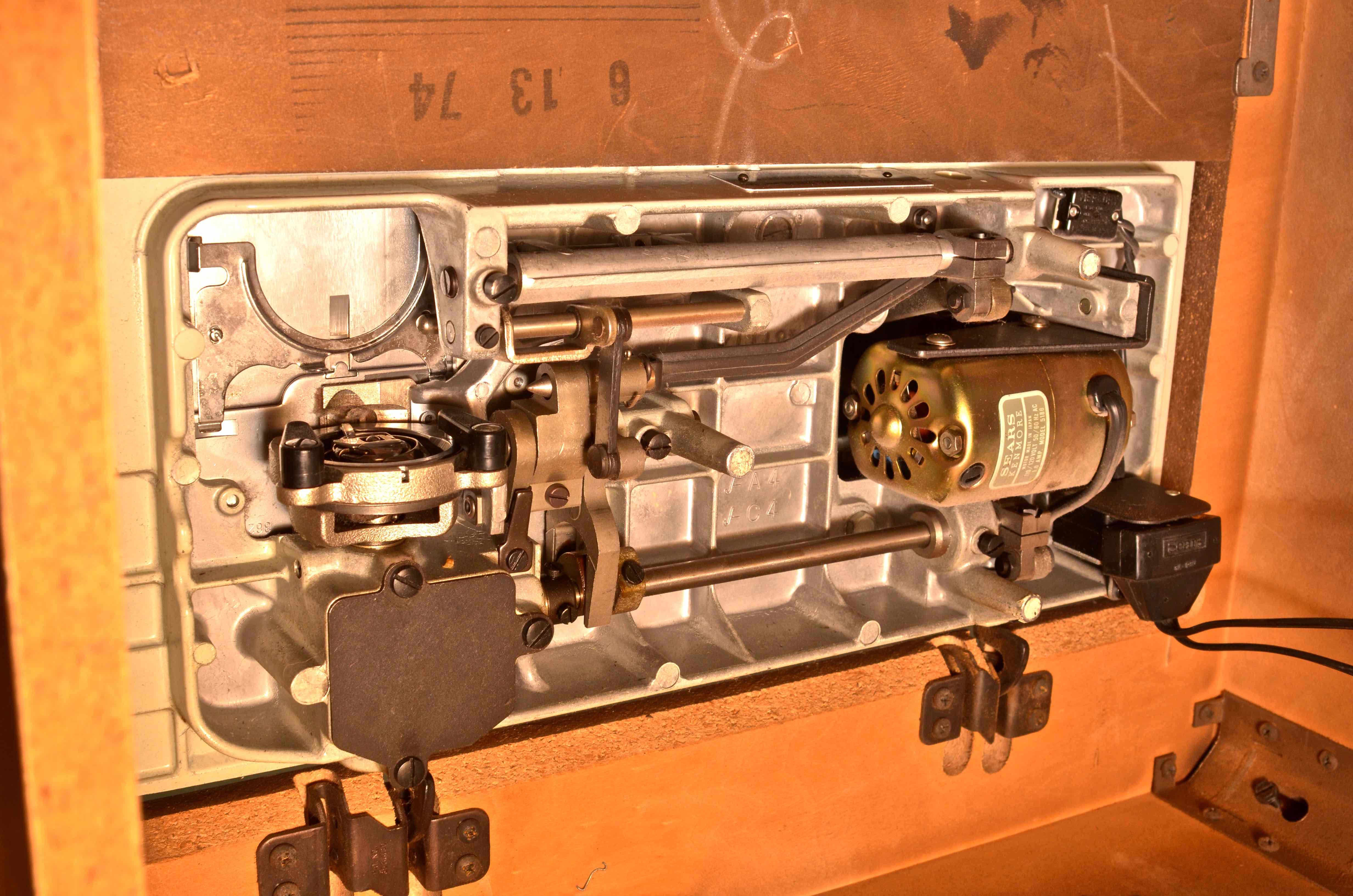 Sears Kenmore Sewing Machine and Vintage Table