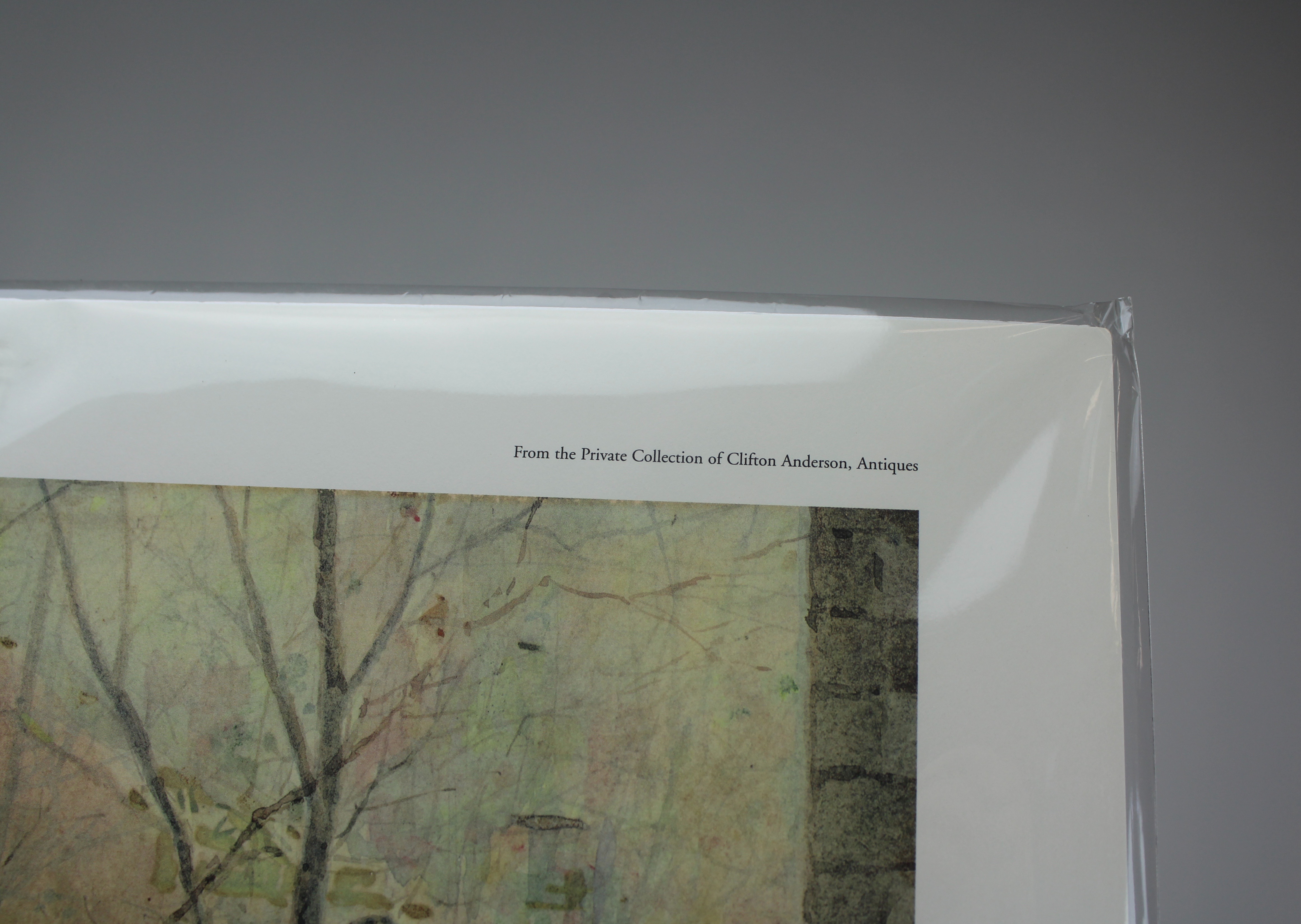 Paul Sawyier Offset Lithograph, "A Rainy Day"