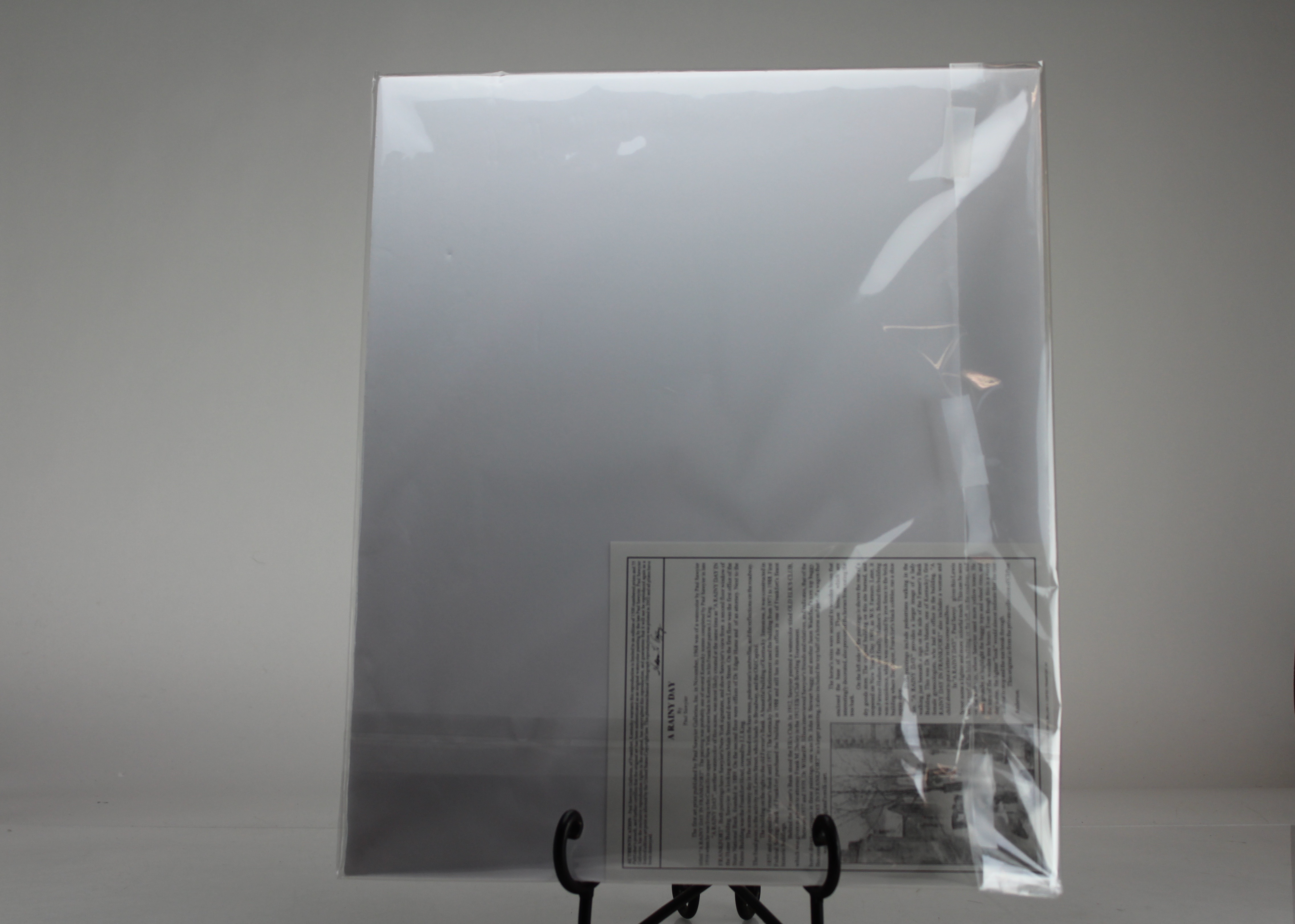 Paul Sawyier Offset Lithograph, "A Rainy Day"