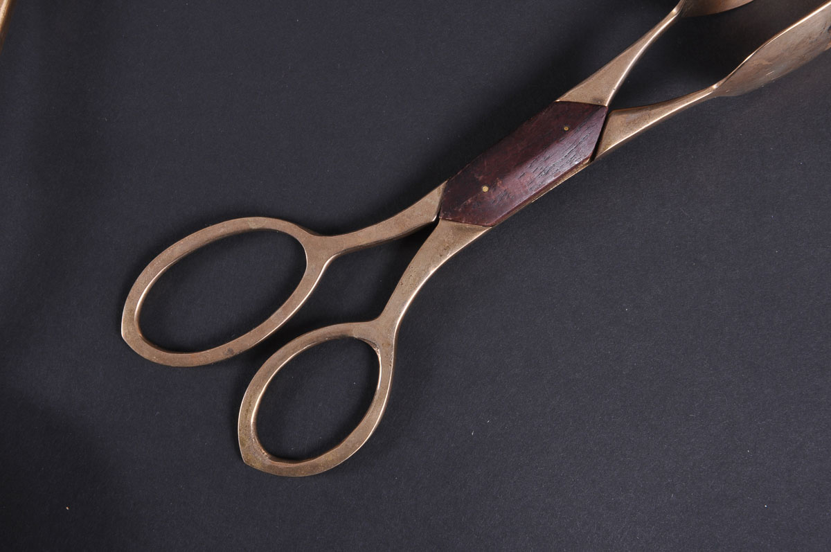 Vintage Bamboo Pattern Nickel Bronze Flatware Set