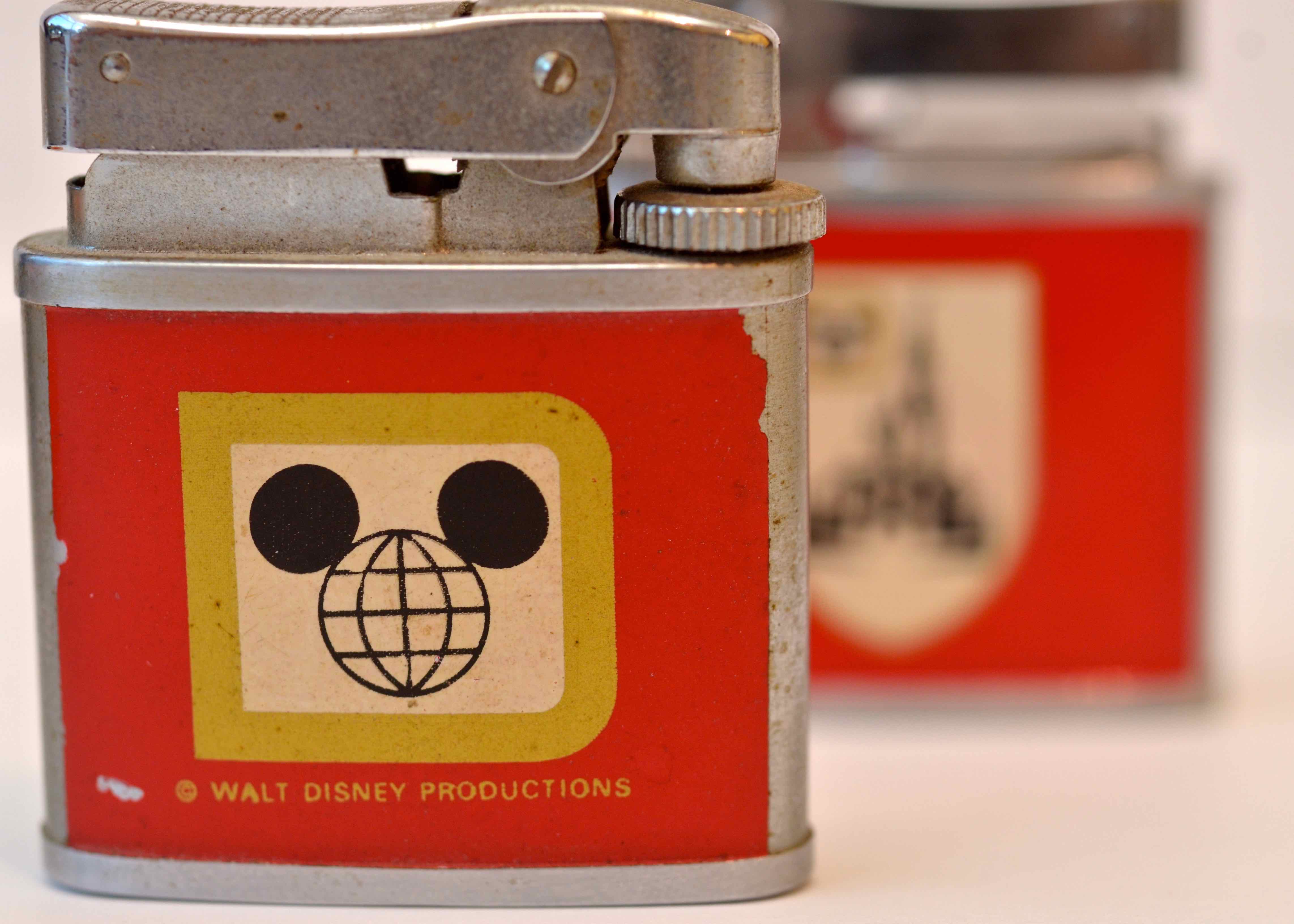 Pair of Iconic Vintage Walt Disney World Refillable Lighters