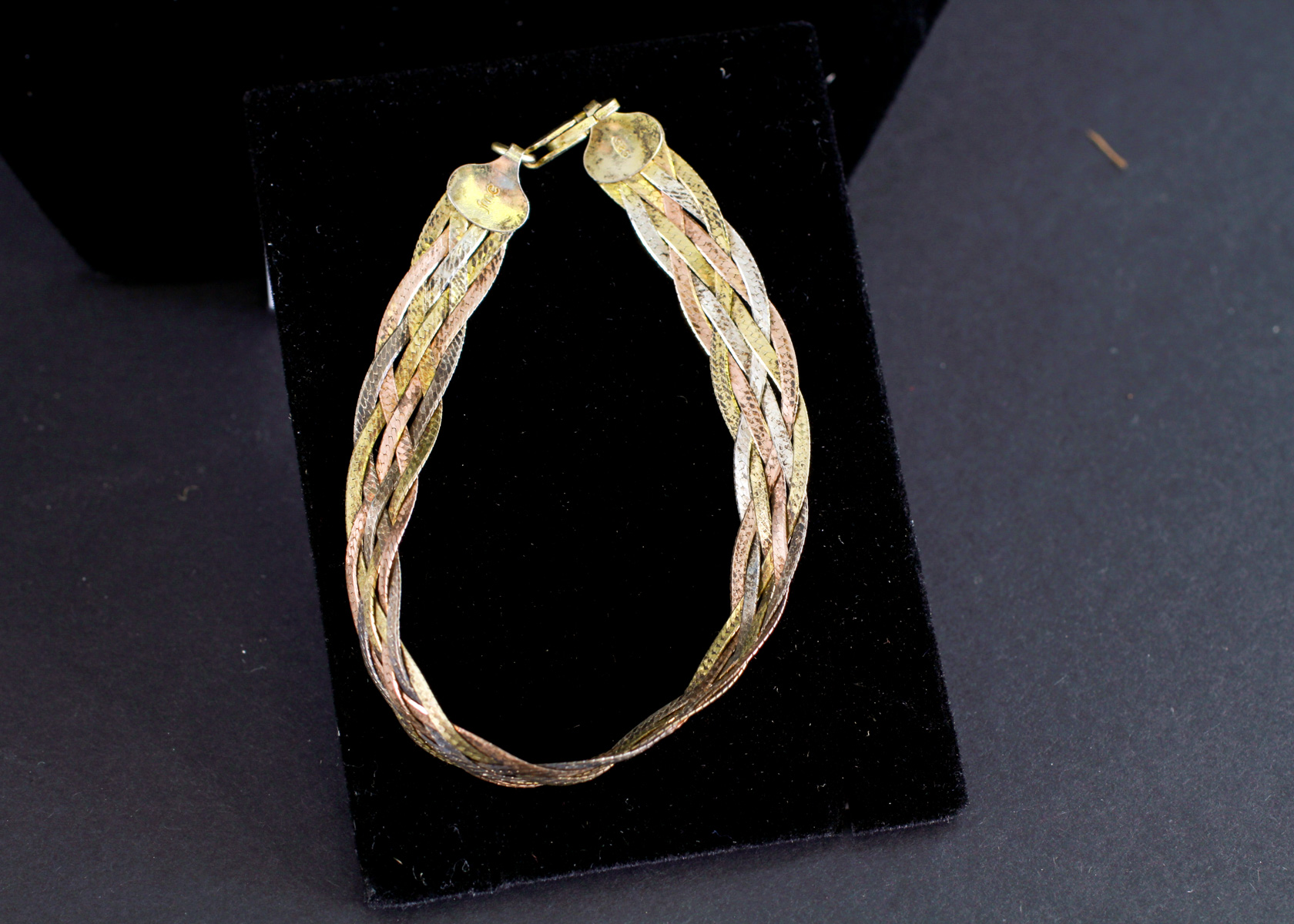 Sterling Silver Multi Toned Necklace and Bracelet Set