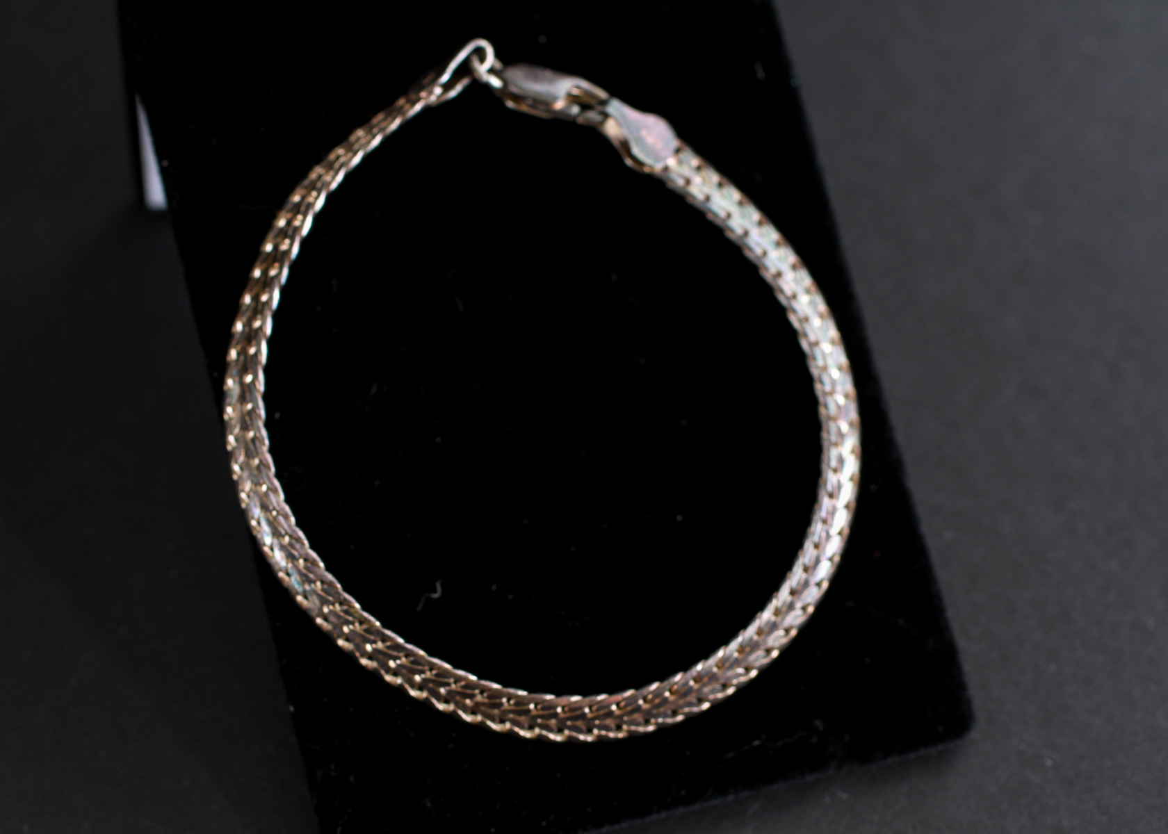 Pair of Sterling Silver Bracelets and Necklace