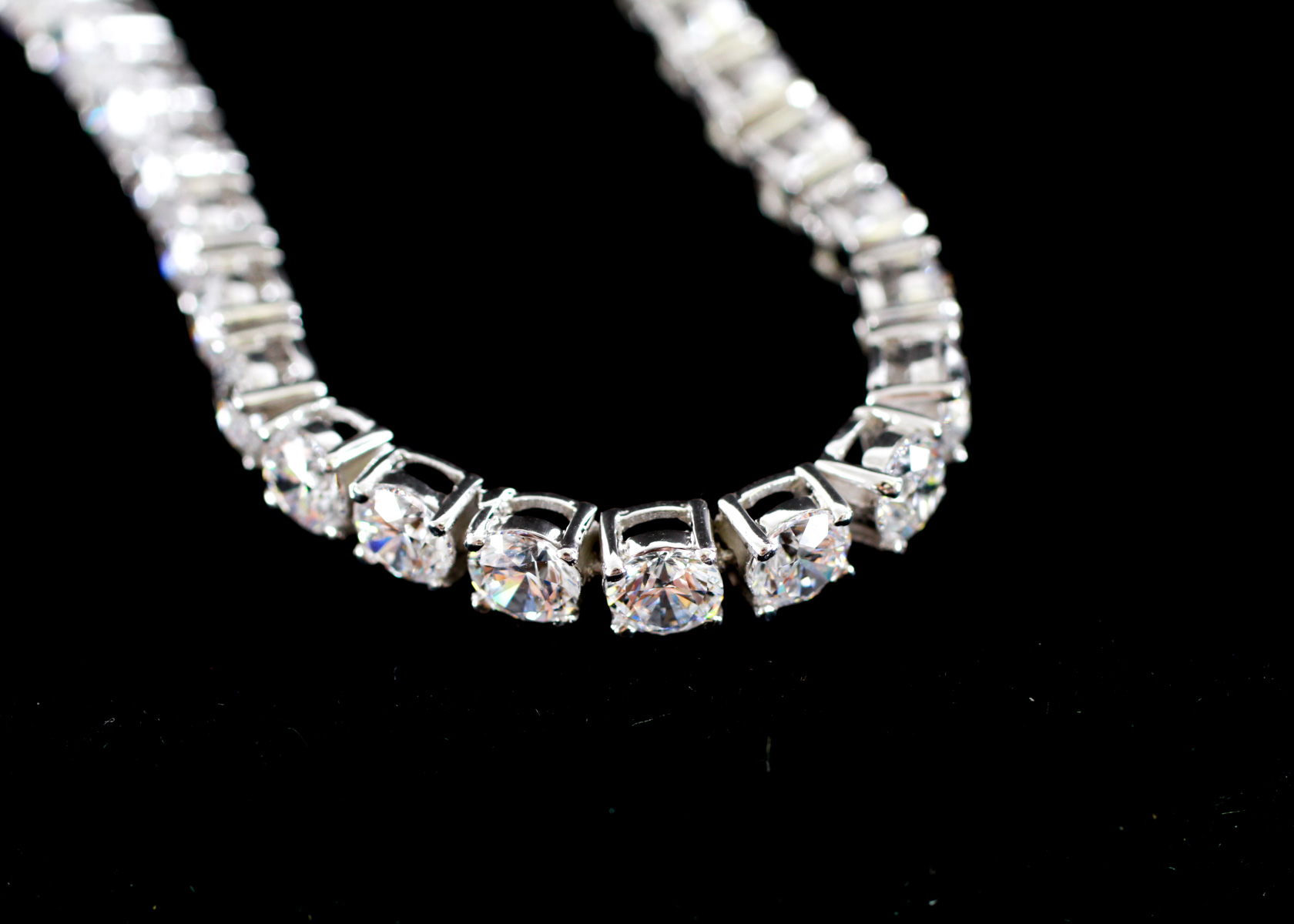 Swarovski Zirconia and Sterling Silver Earring and Bracelet Set