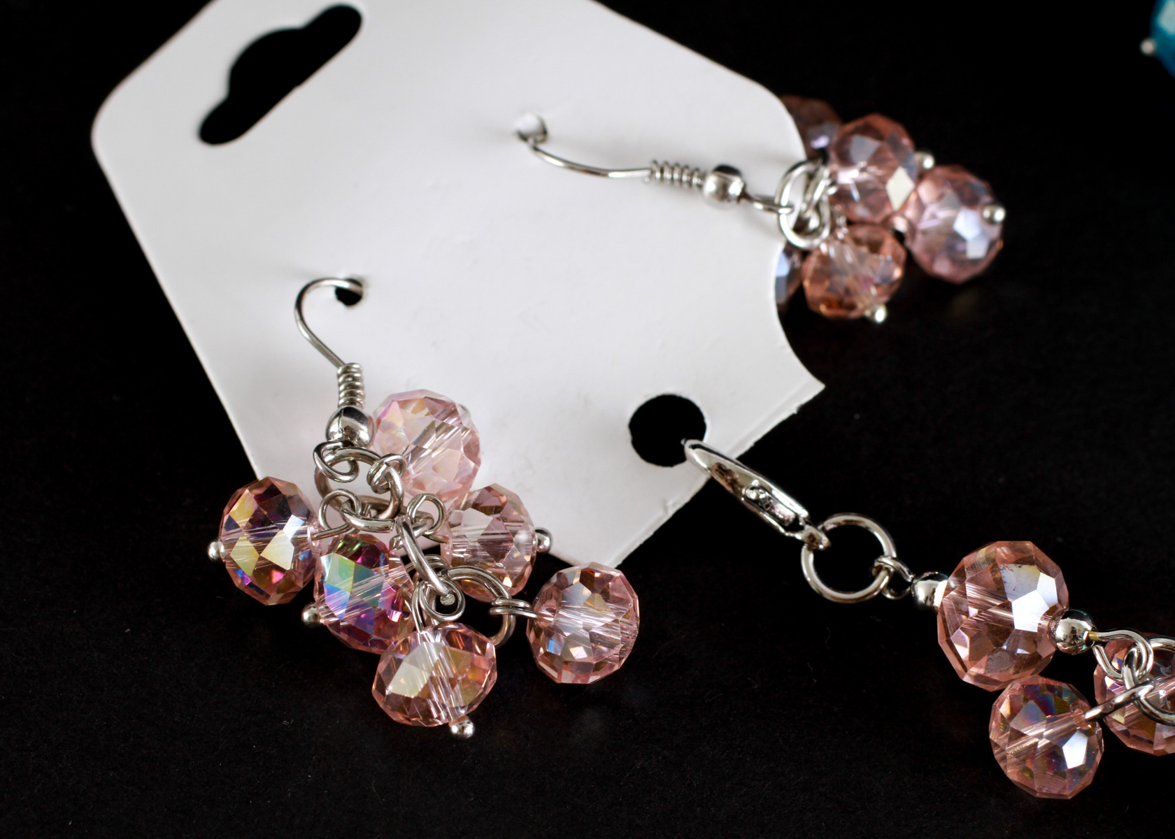 Pair of Accessory Sets with Faceted Bead