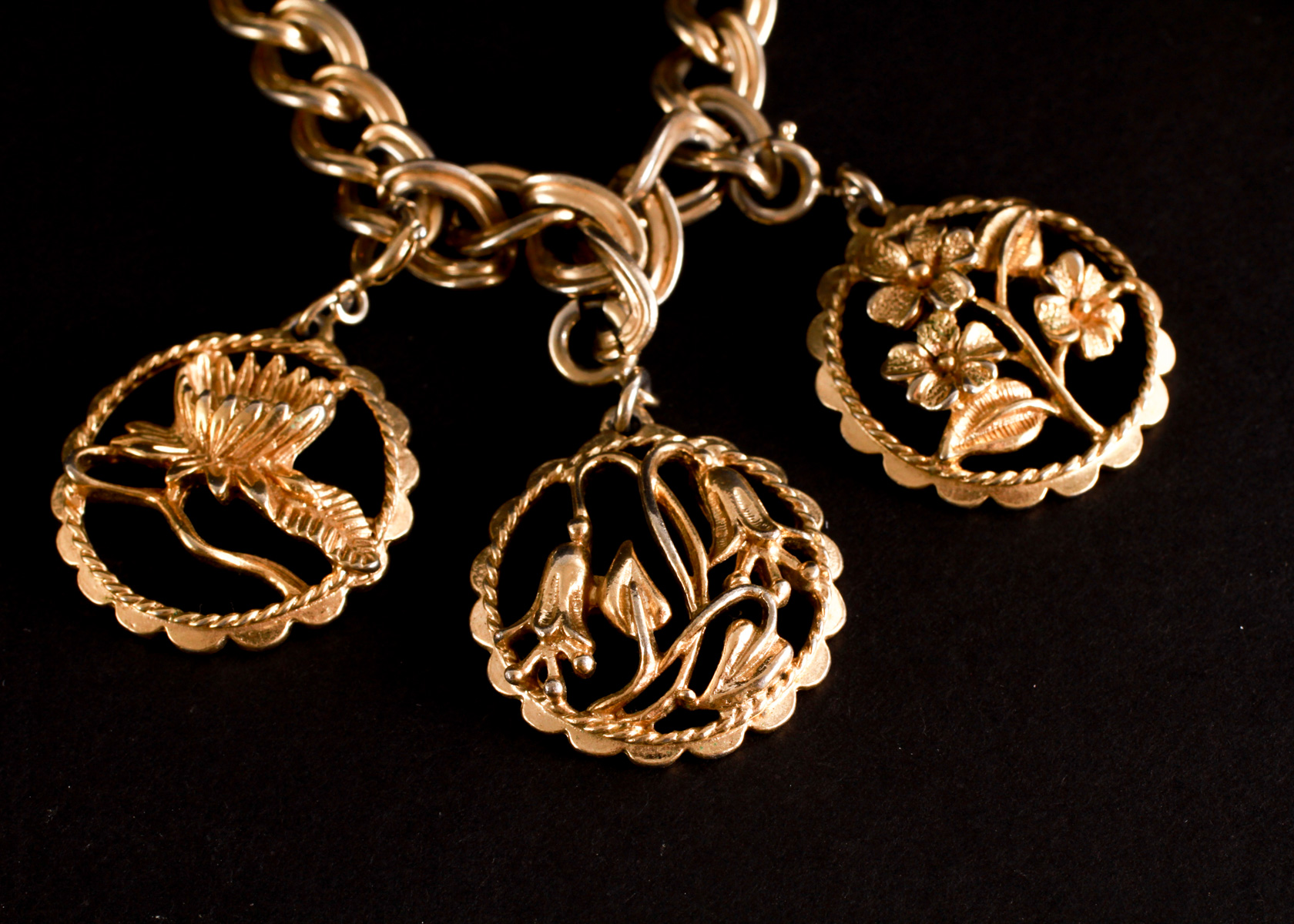 Grouping of Gold Toned Sarah Coventry Bracelets