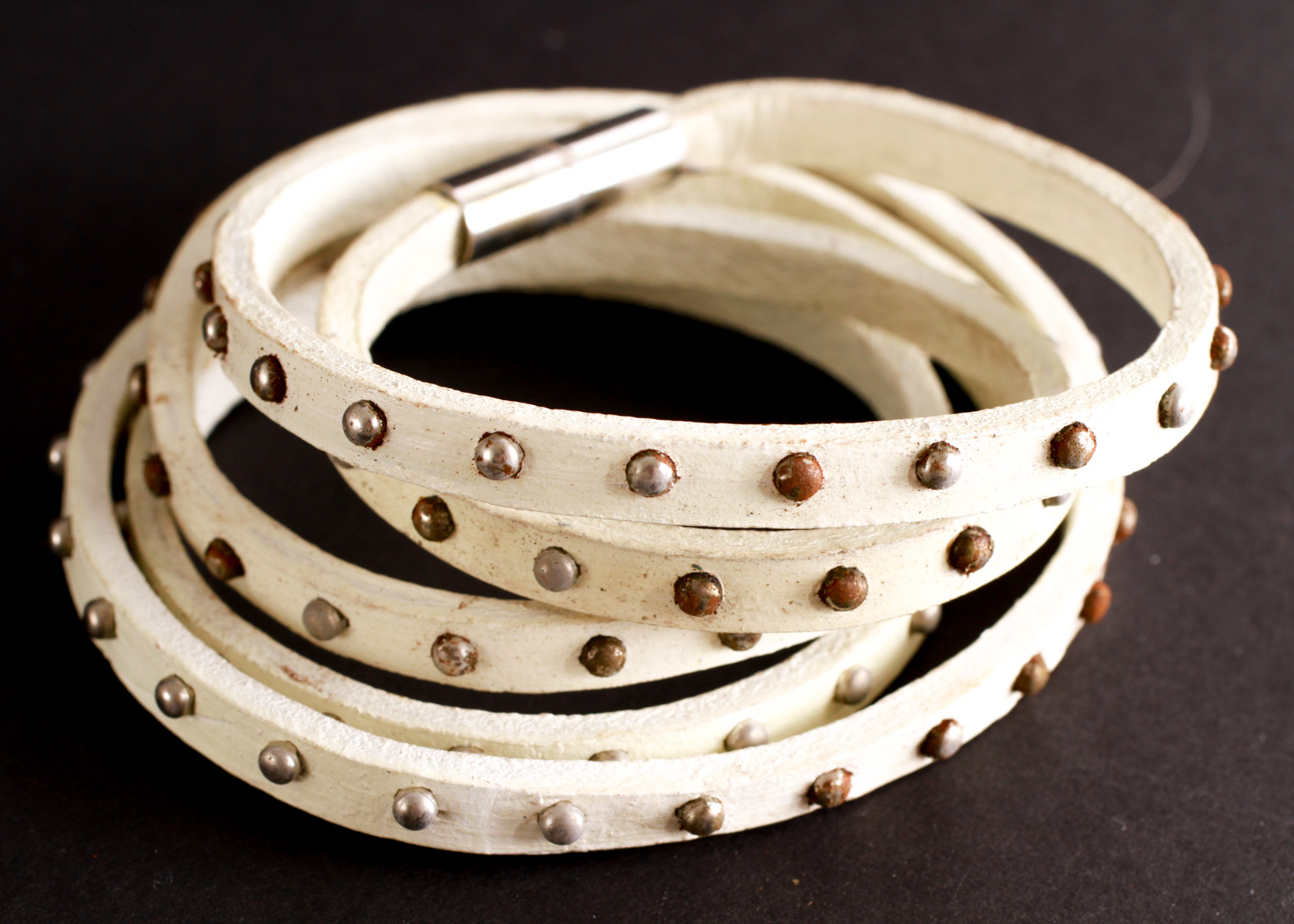 Group of Faux Leather Wrap Bracelets