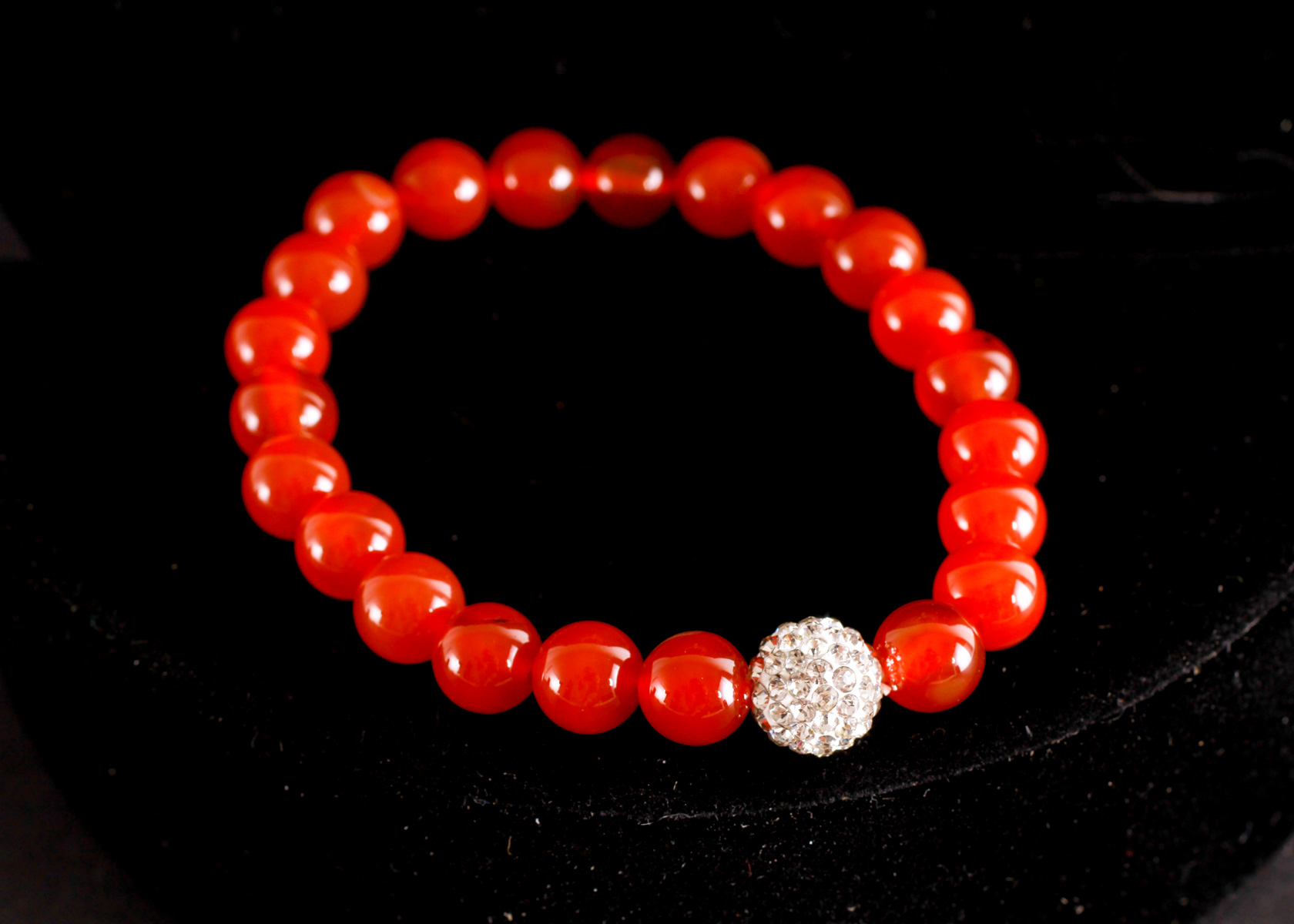 Group of Plastic Beaded Accessories with Rhinestone Globes