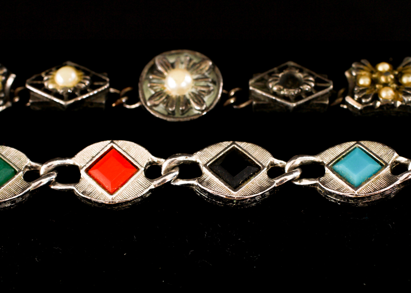 Assortment of Silver Toned Bracelets