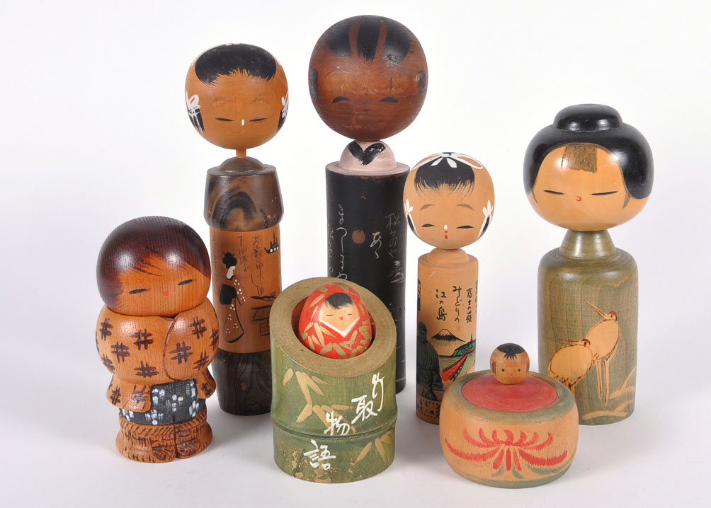 Japanese Kokeshi Dolls