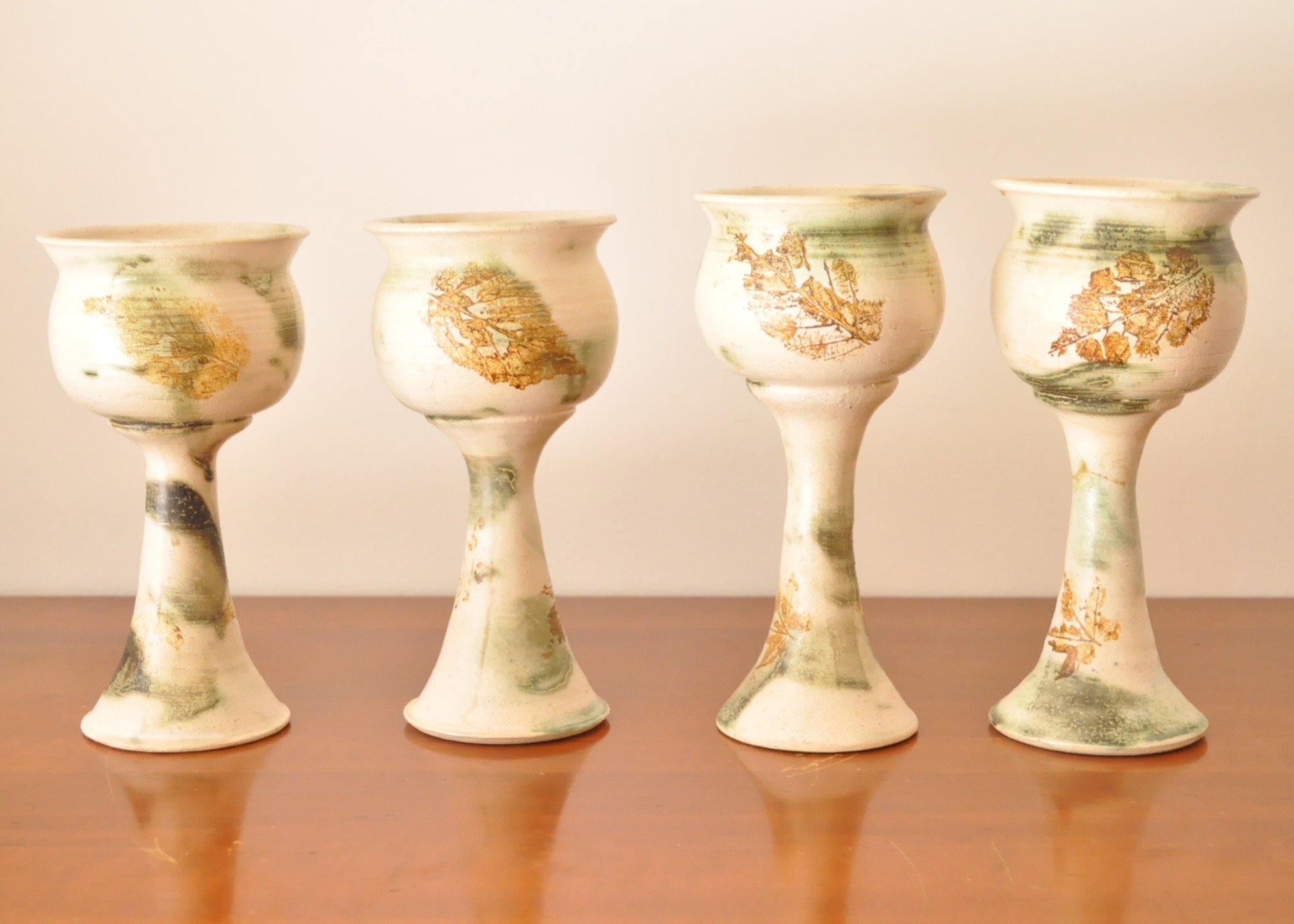 Painted Ceramic Goblets