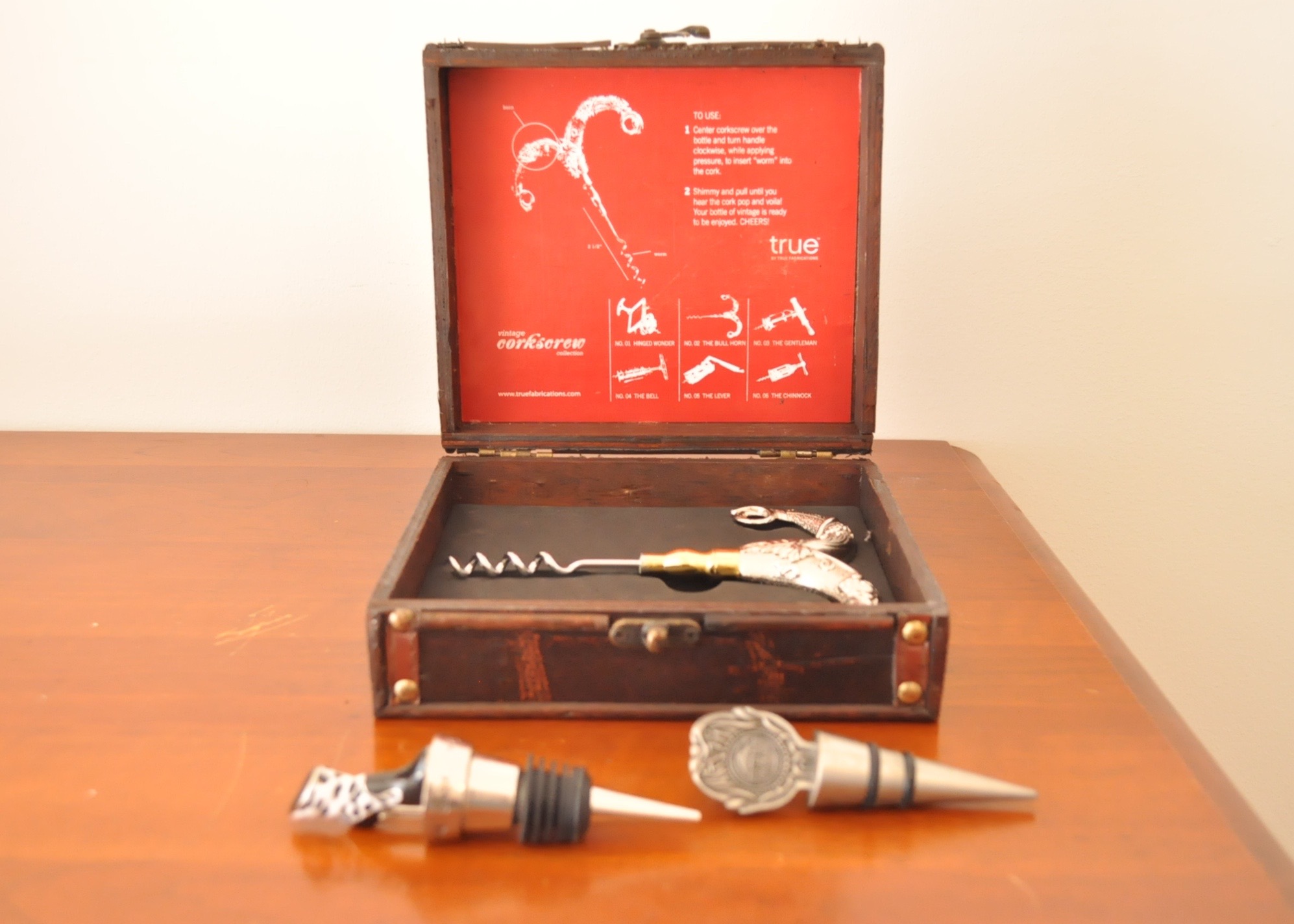 Grape Design Cork Screw and Wine Stoppers