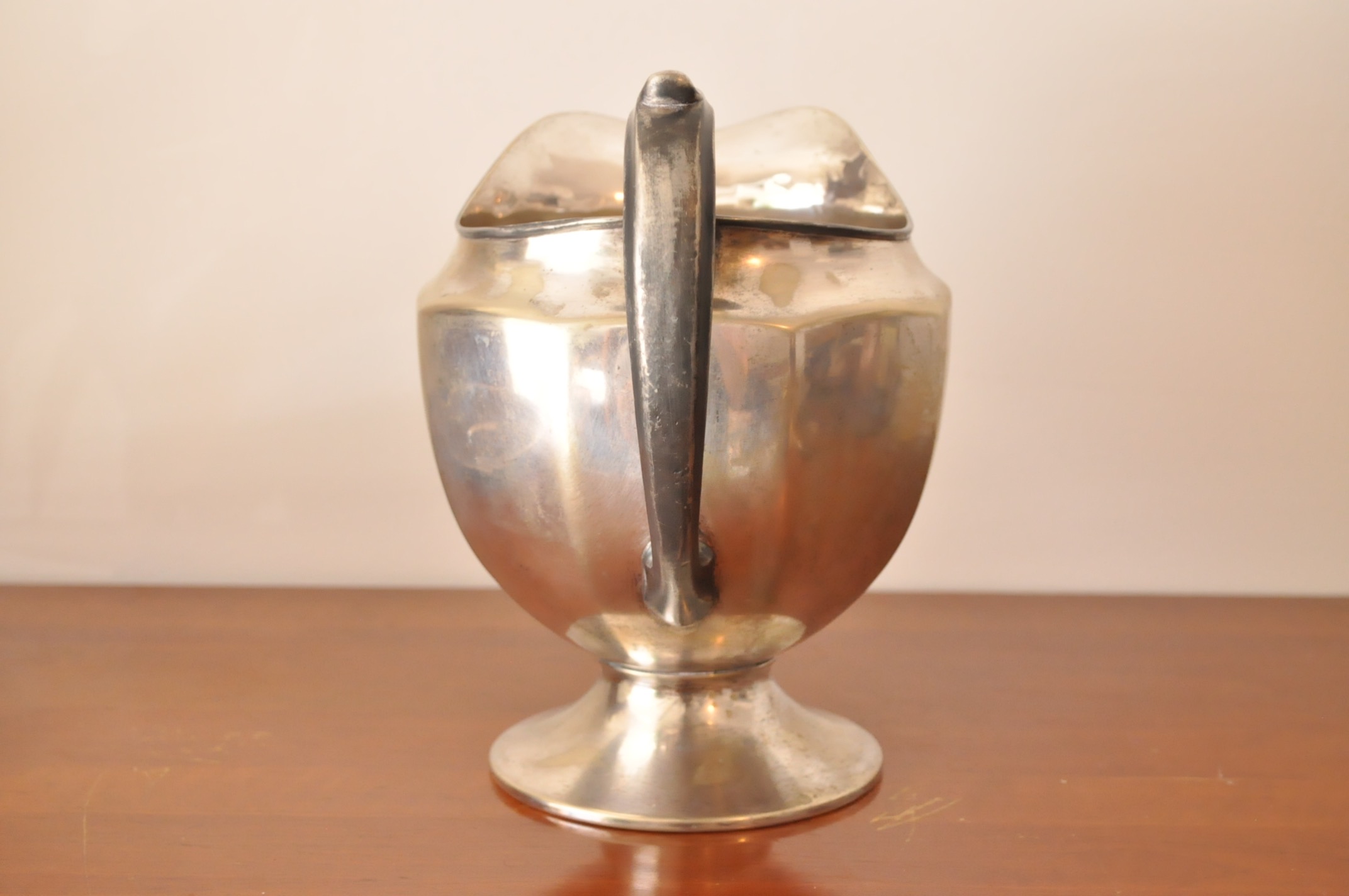 Silverplate Pitcher and Platter