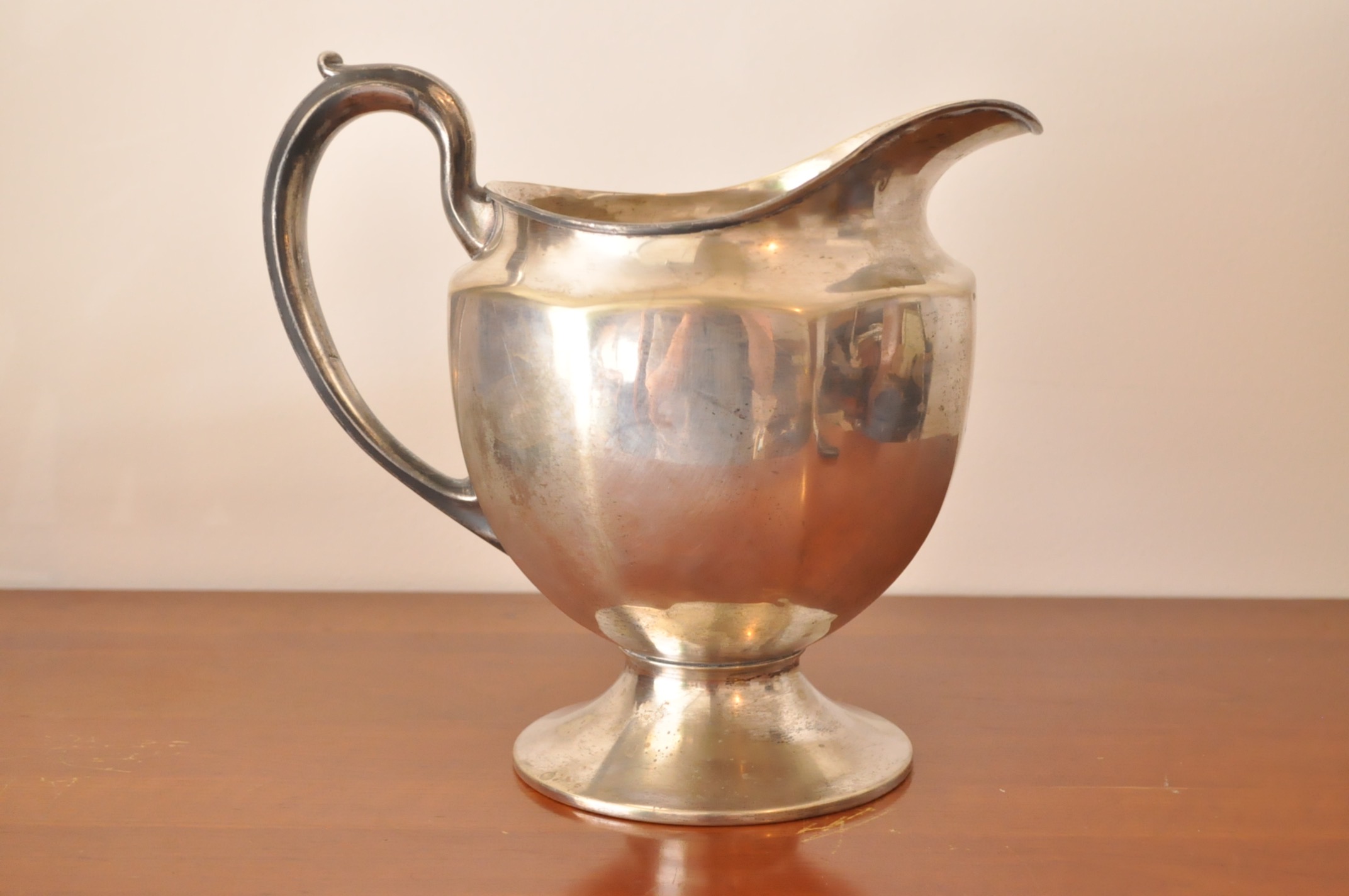 Silverplate Pitcher and Platter