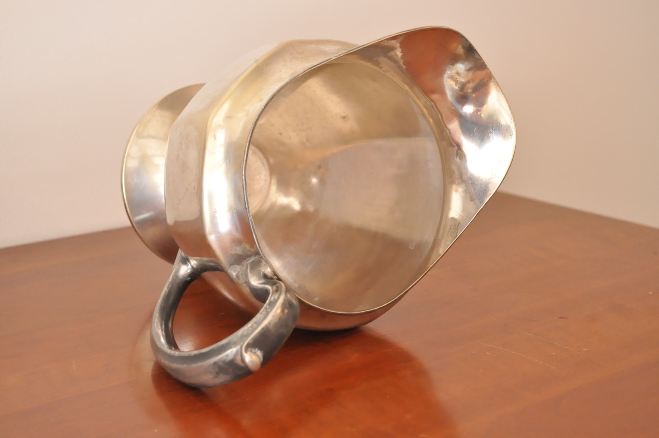 Silverplate Pitcher and Platter