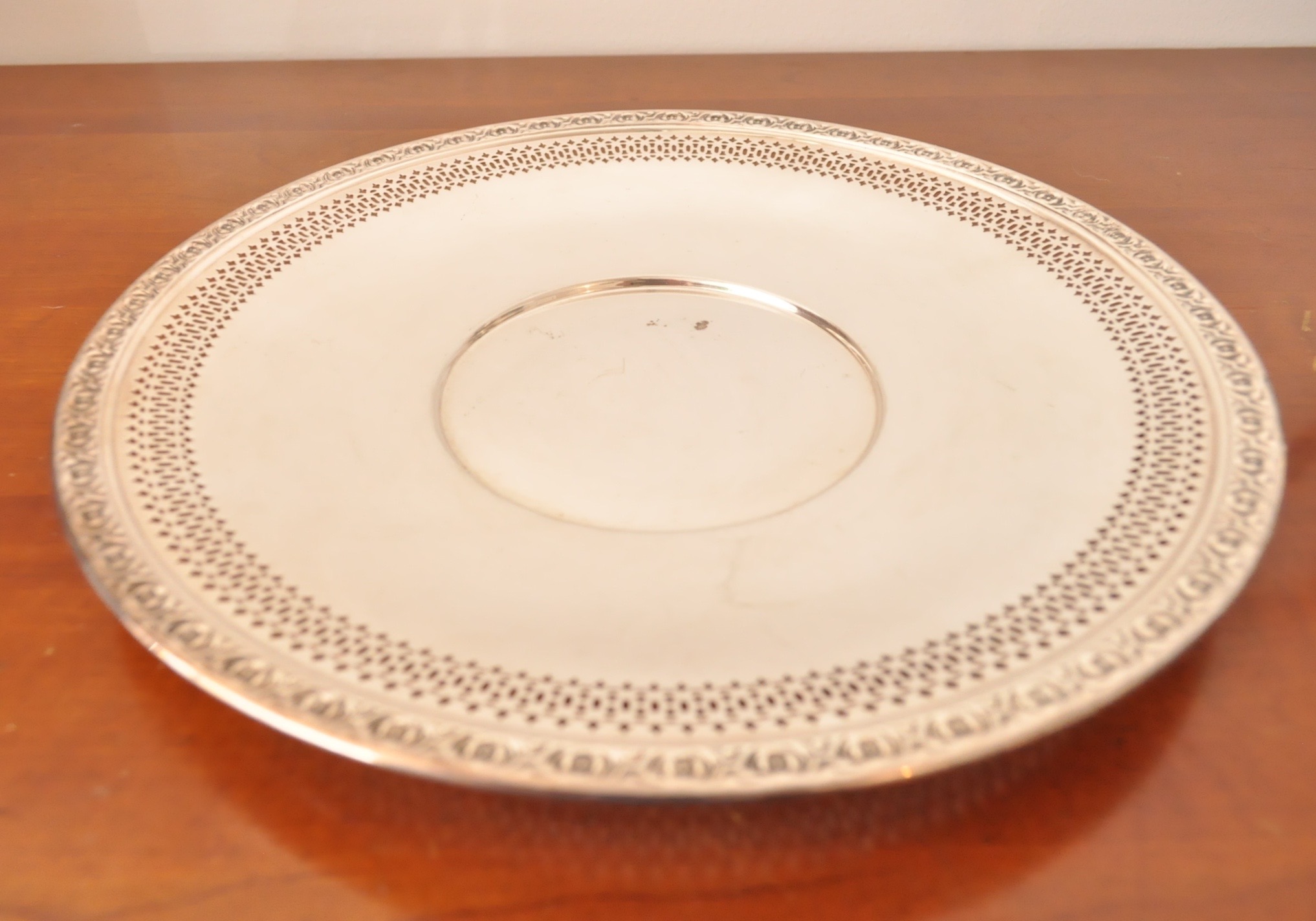 Silverplate Pitcher and Platter