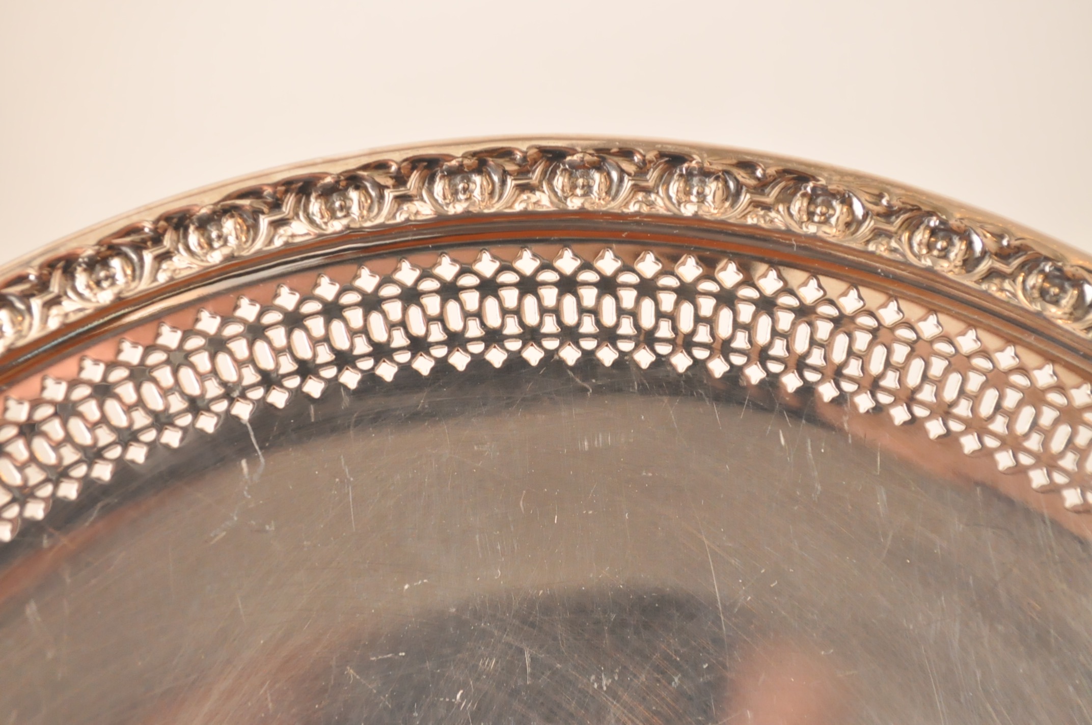 Silverplate Pitcher and Platter