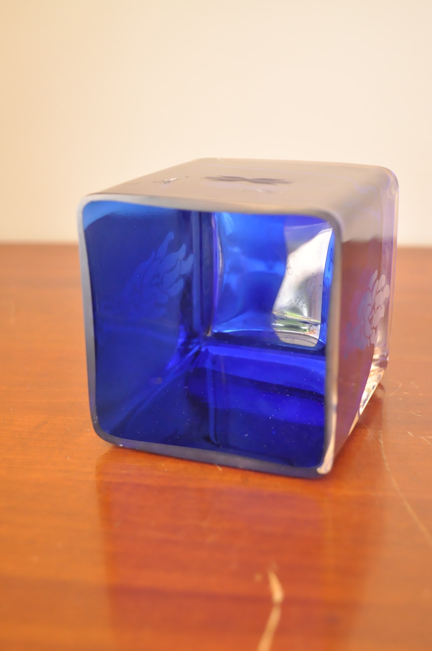 Trio of Modern and Blue Glass