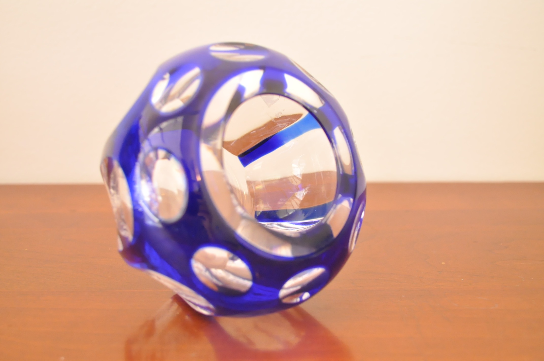 Trio of Modern and Blue Glass