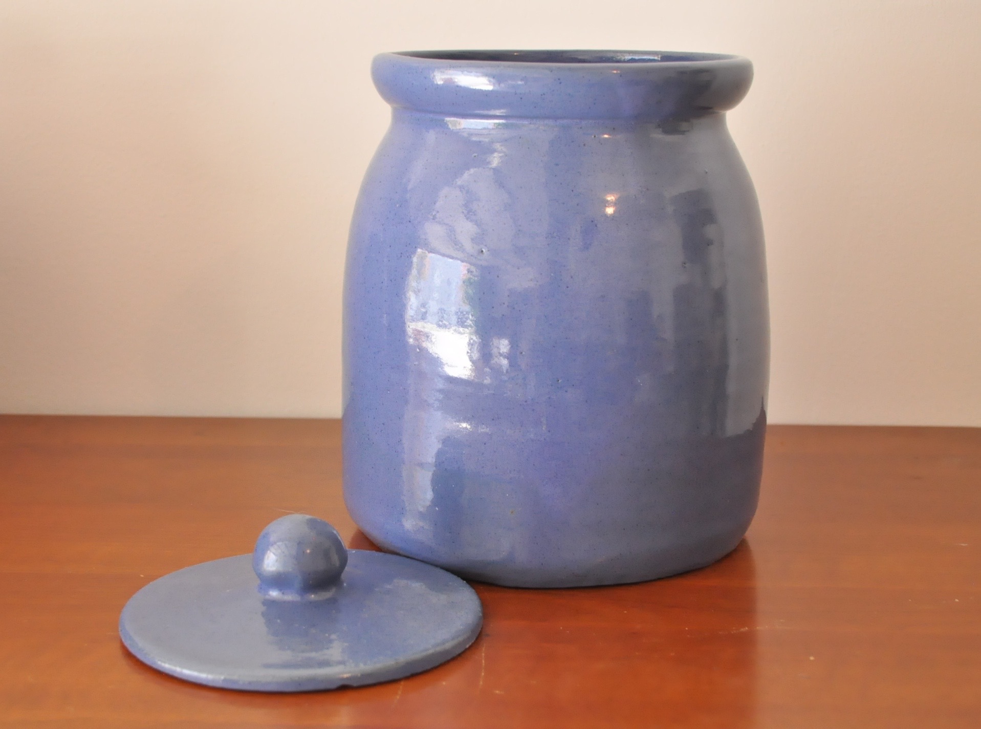 Bybee Pottery Blue Canisters