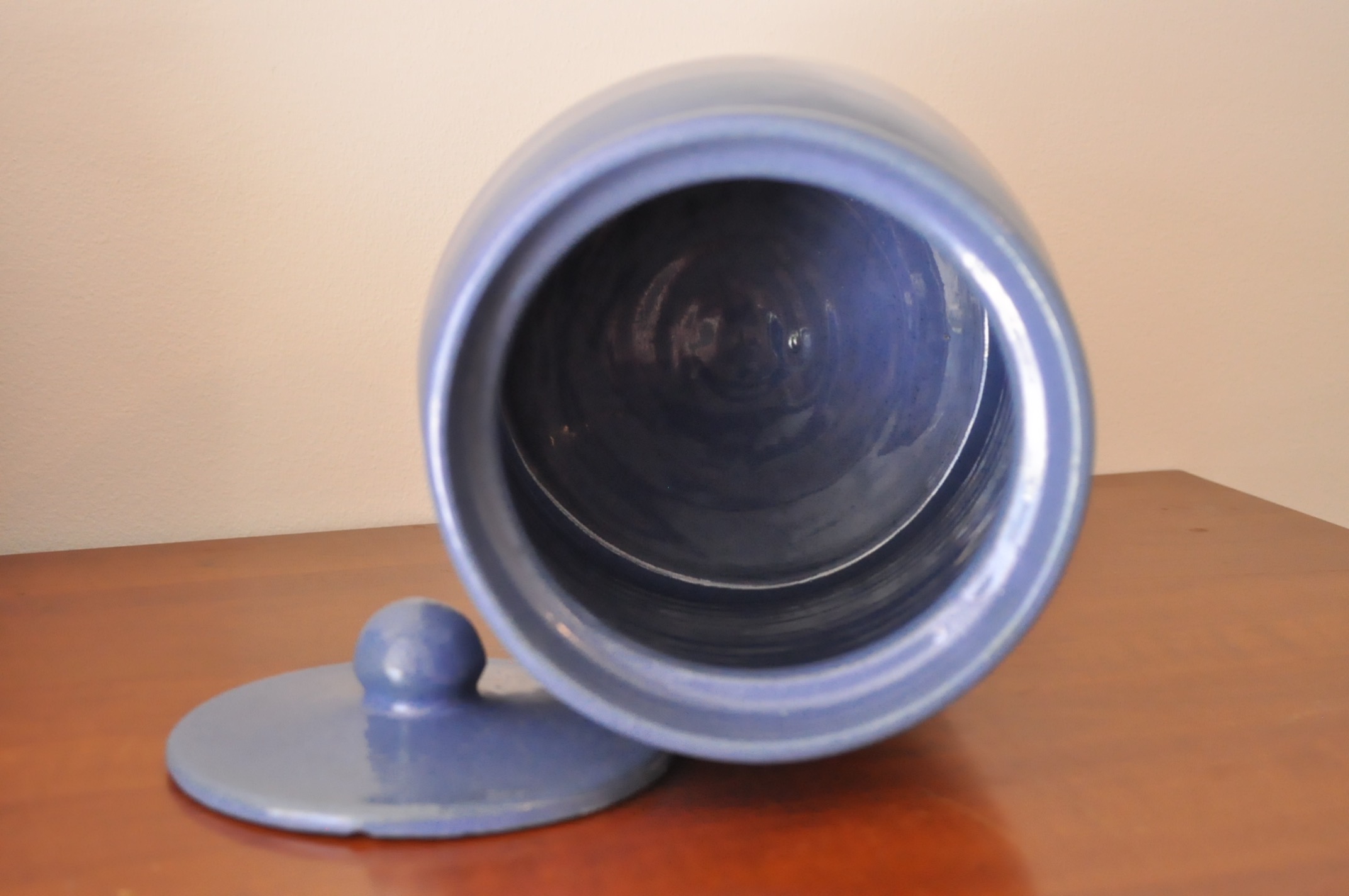 Bybee Pottery Blue Canisters