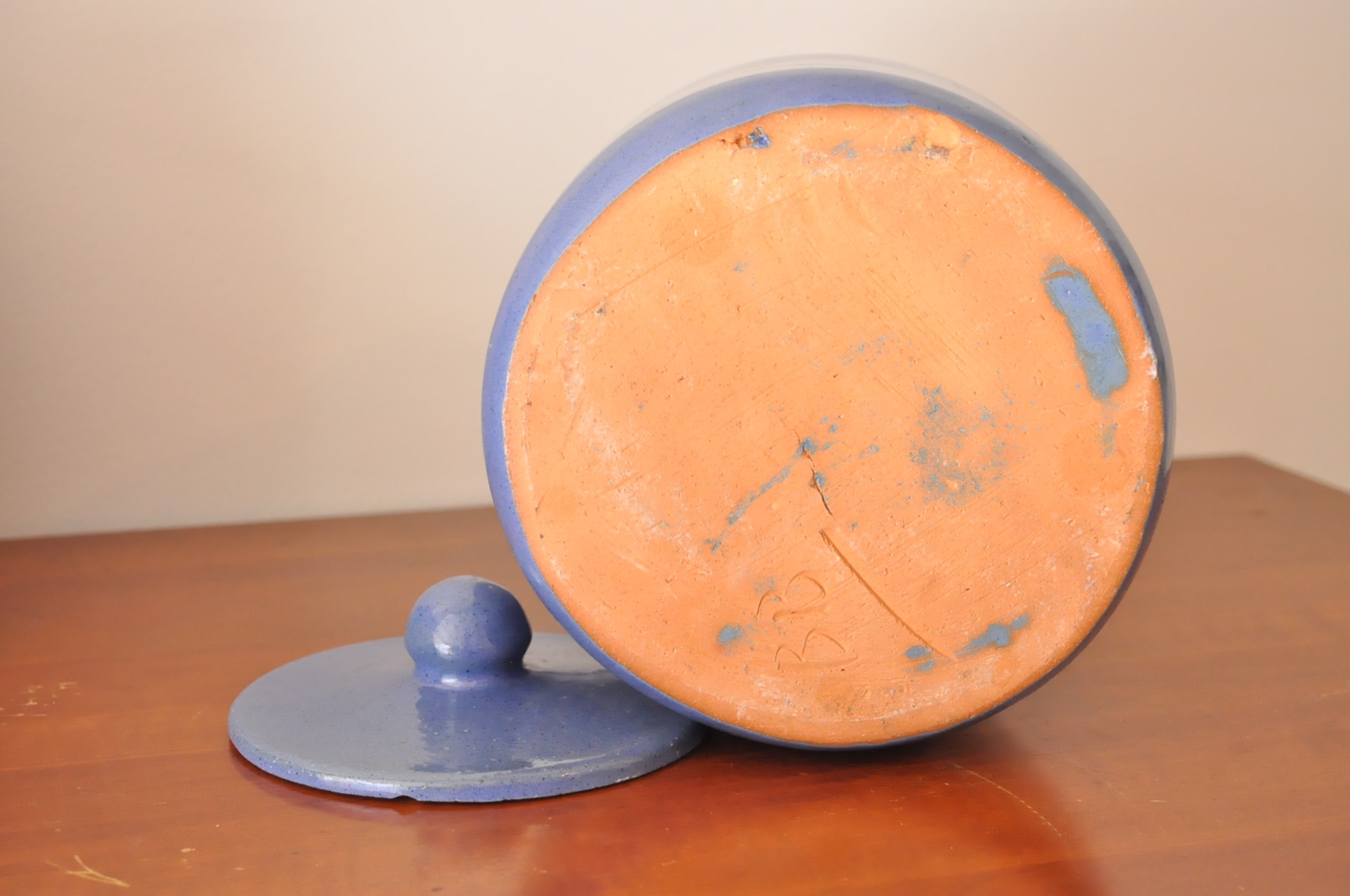 Bybee Pottery Blue Canisters