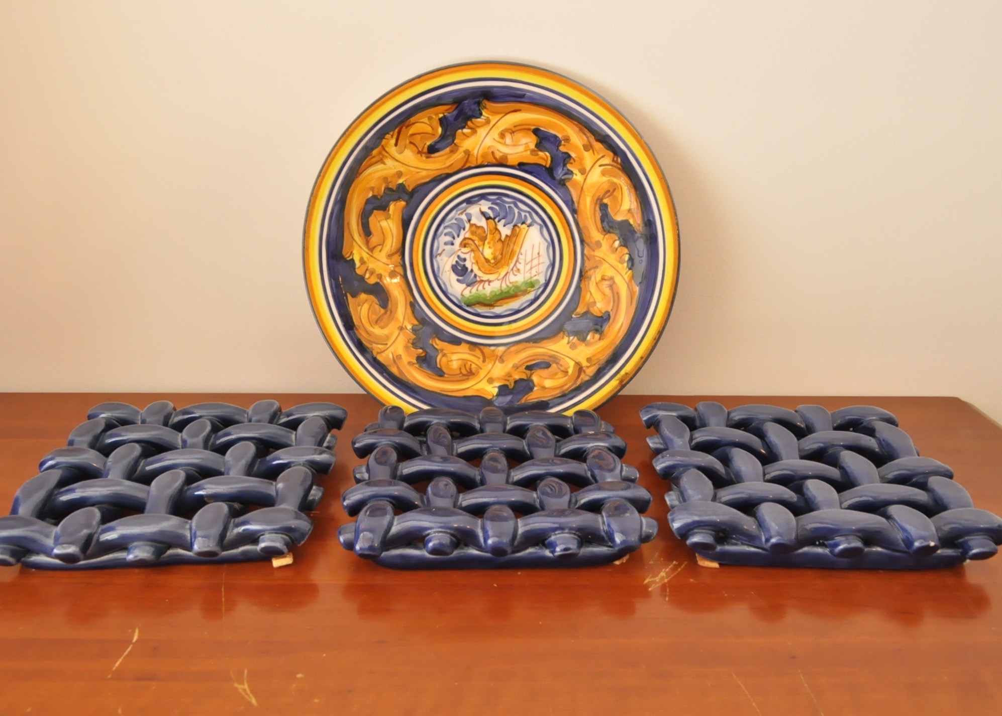 Plate from Spain and Portugal Trivets
