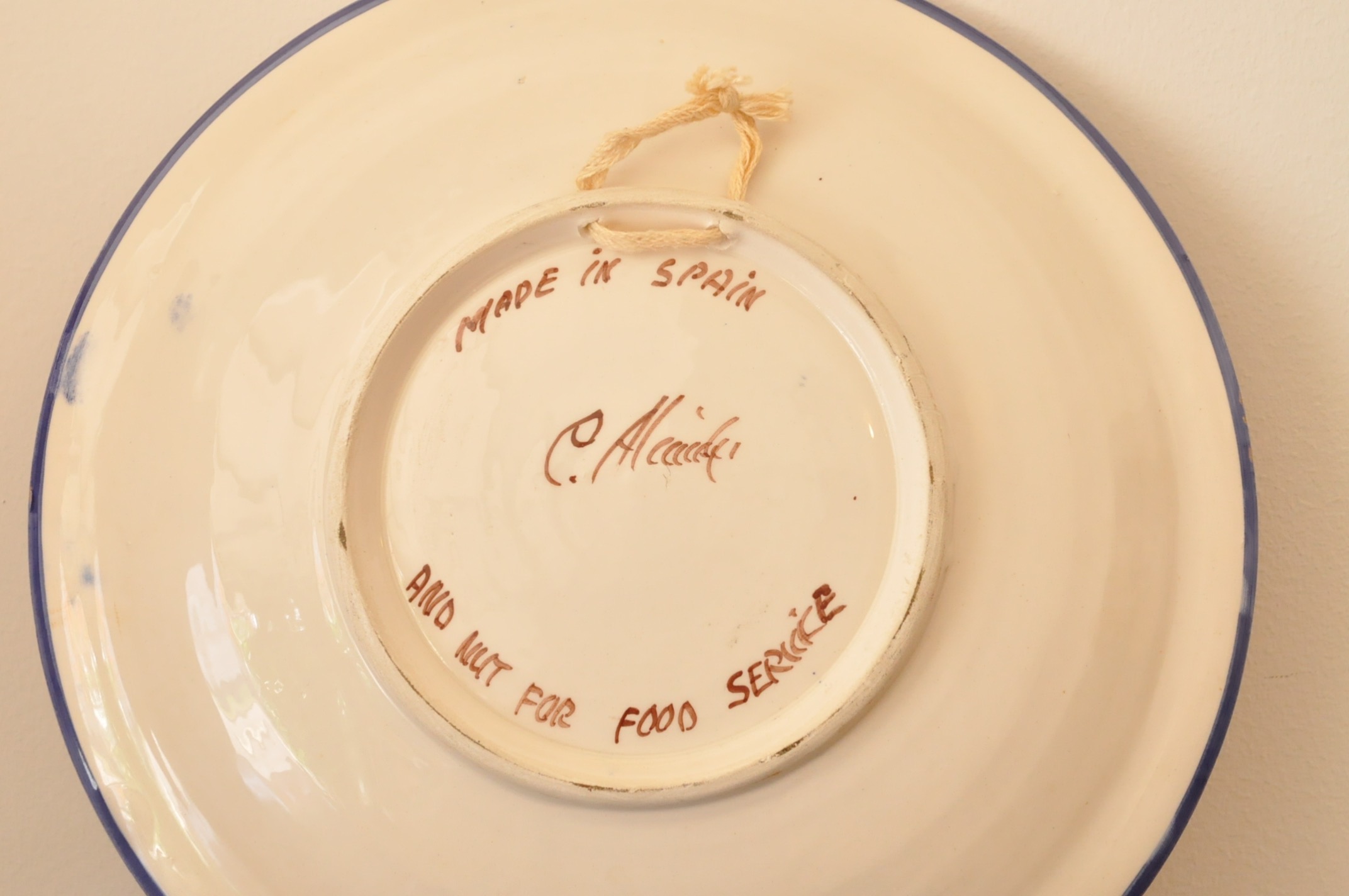 Plate from Spain and Portugal Trivets