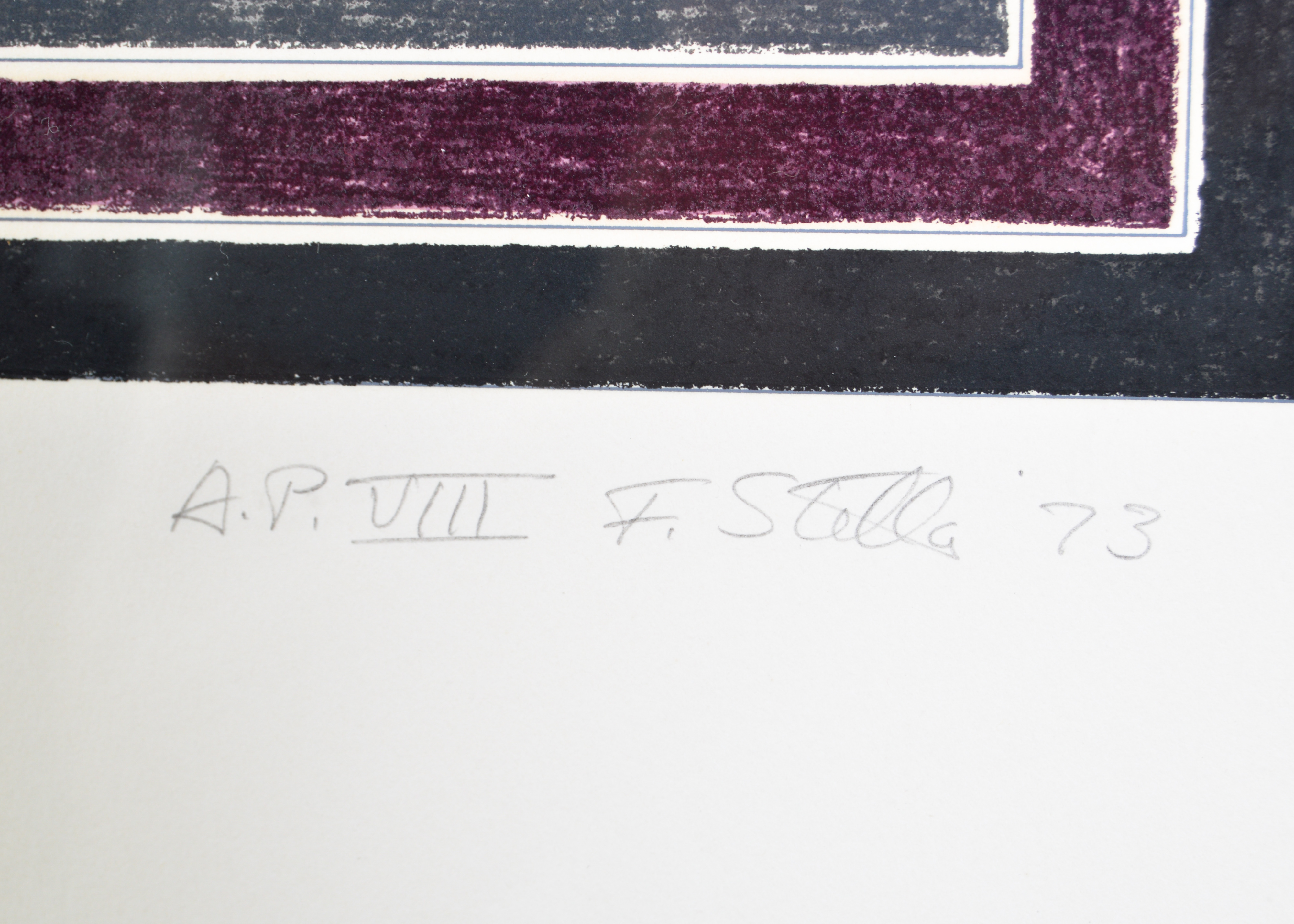 Frank Stella "Double Gray Scramble" Signed Artist's Proof