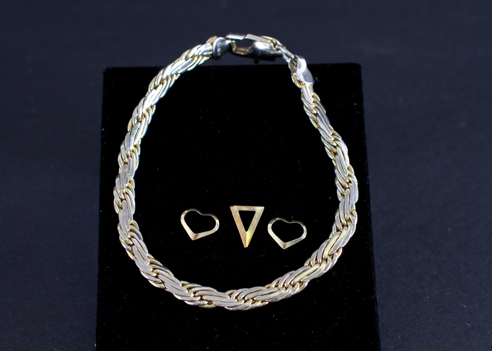 14K Gold Bracelet and Pendents