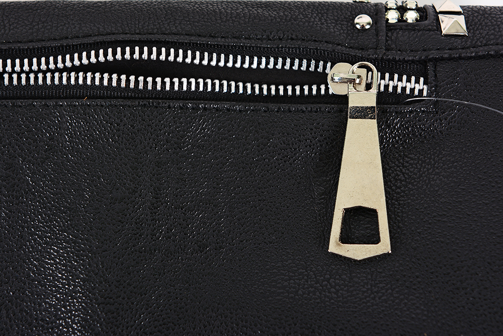Metal Studded Leather Purse Duo