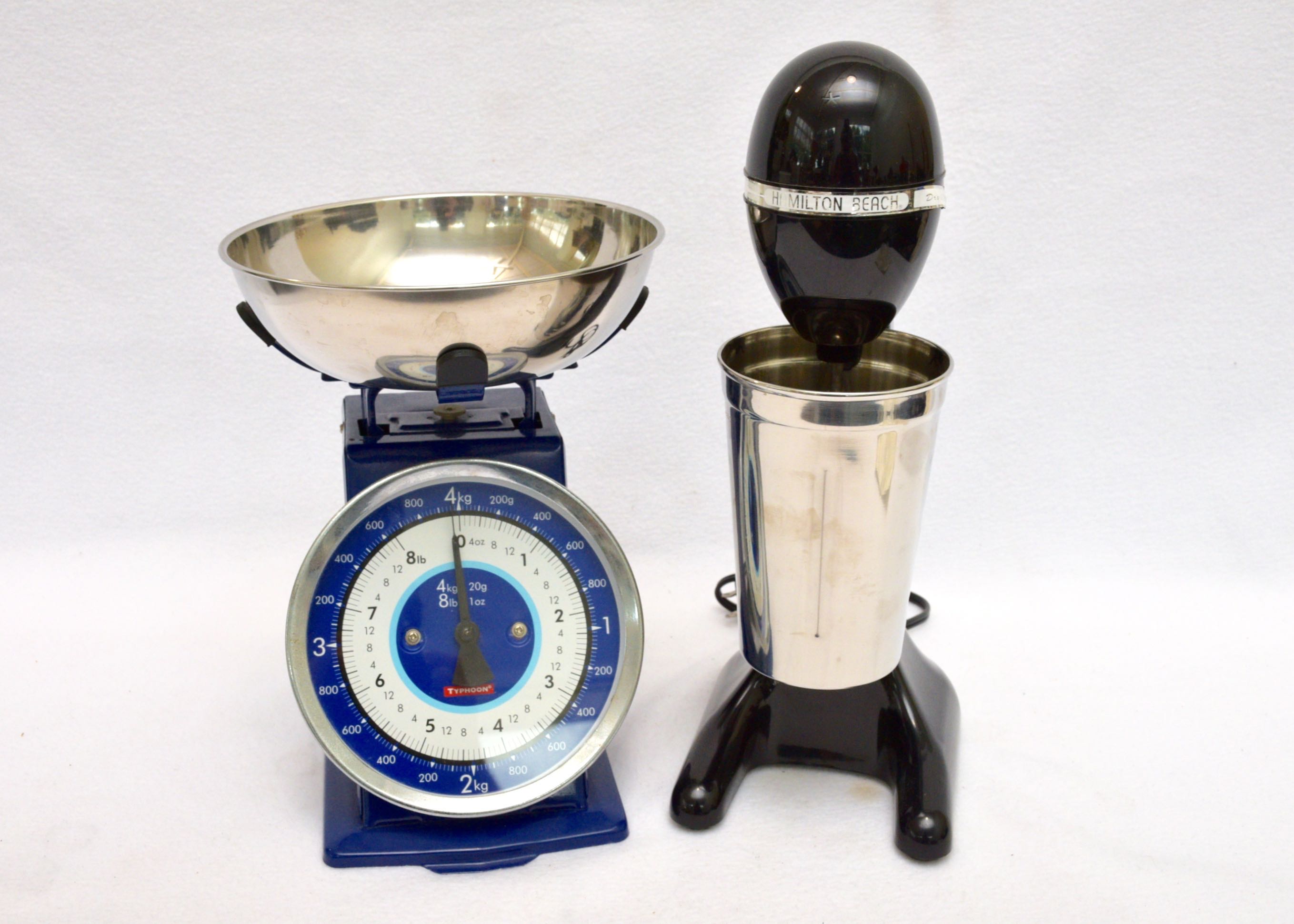 Typhoon Food Scale and Hamilton Beach Milkshake Mixer