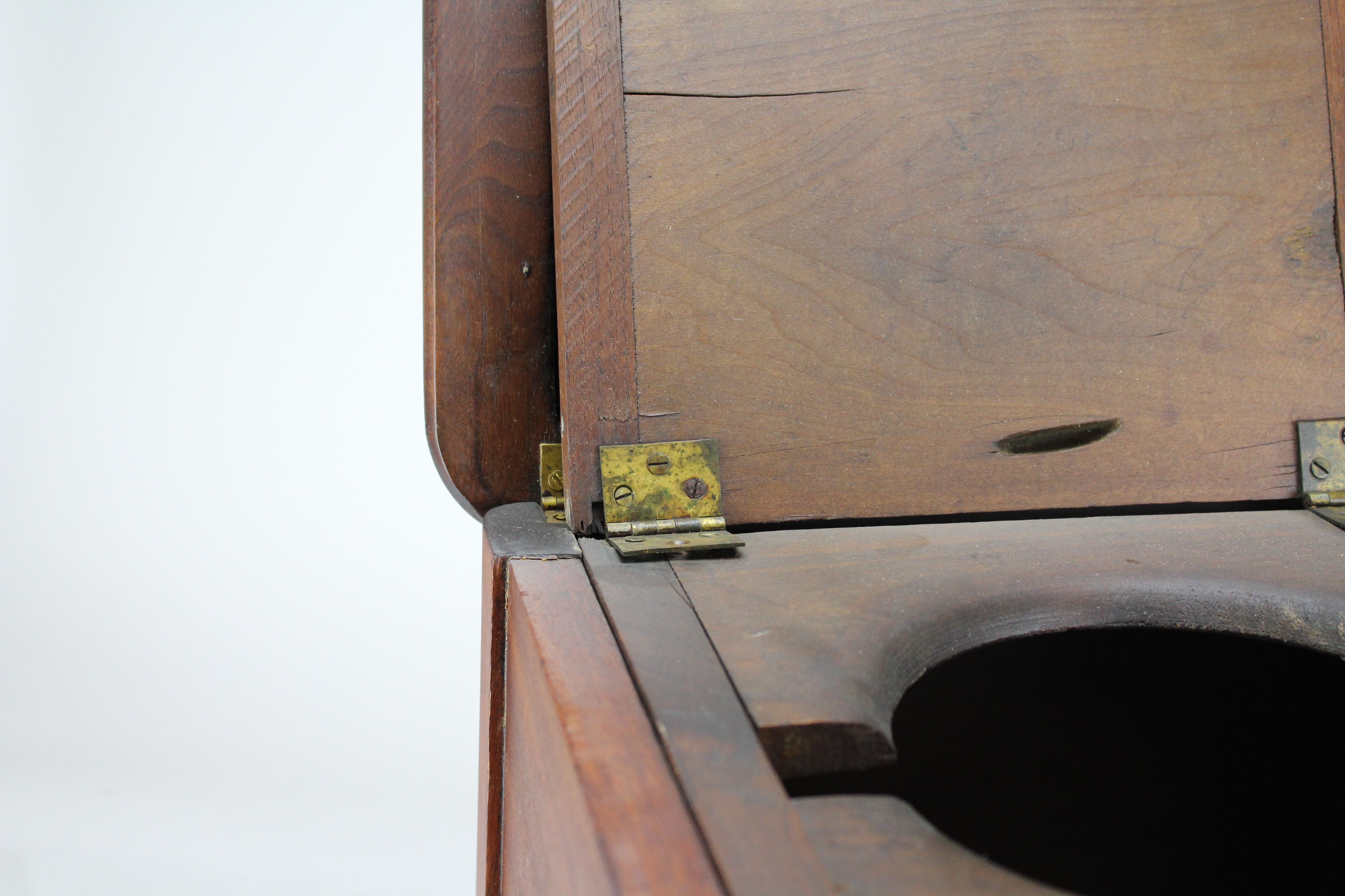 Vintage Handmade Upholstered Wooden Potty Chair