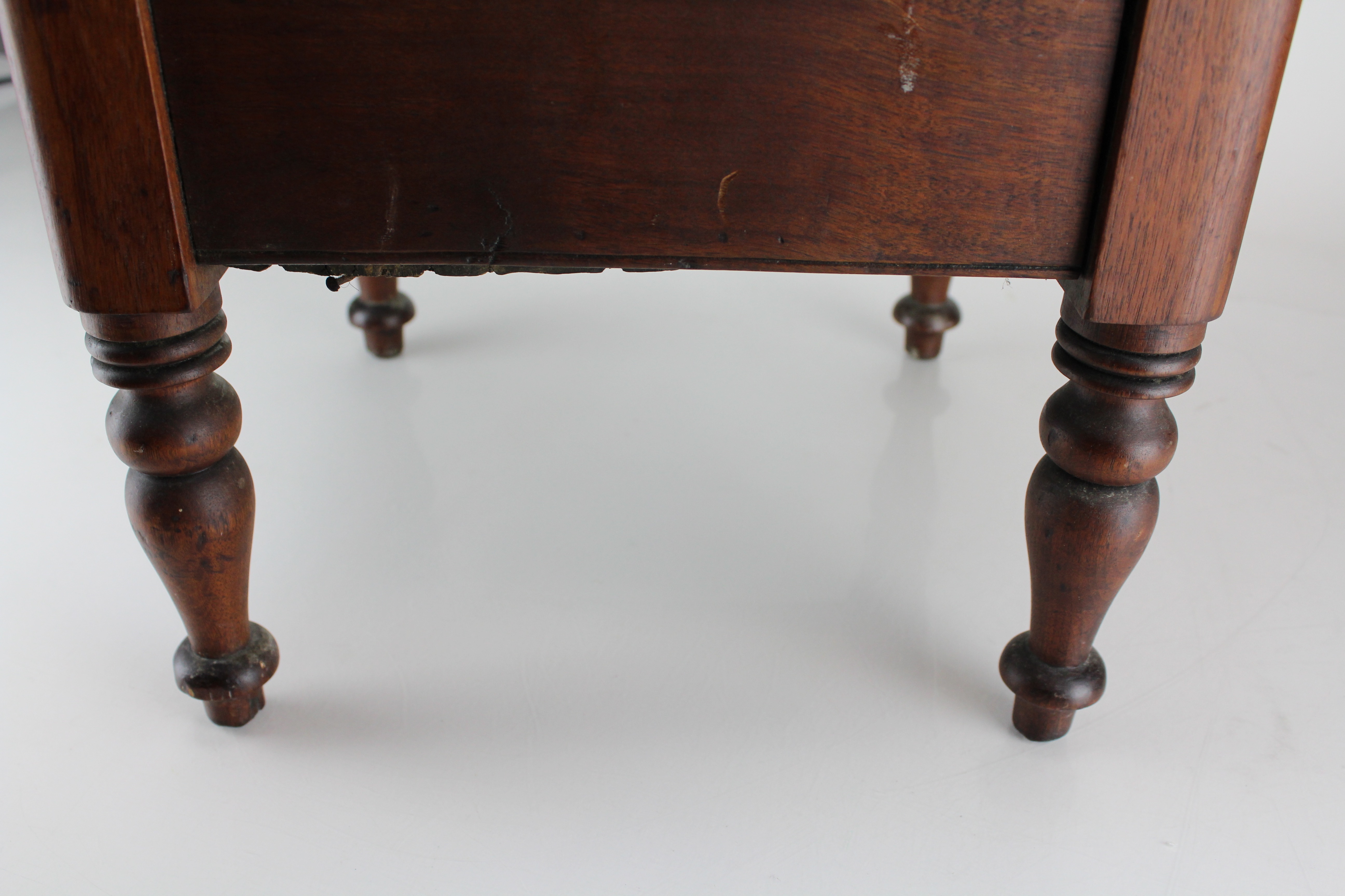 Vintage Handmade Upholstered Wooden Potty Chair