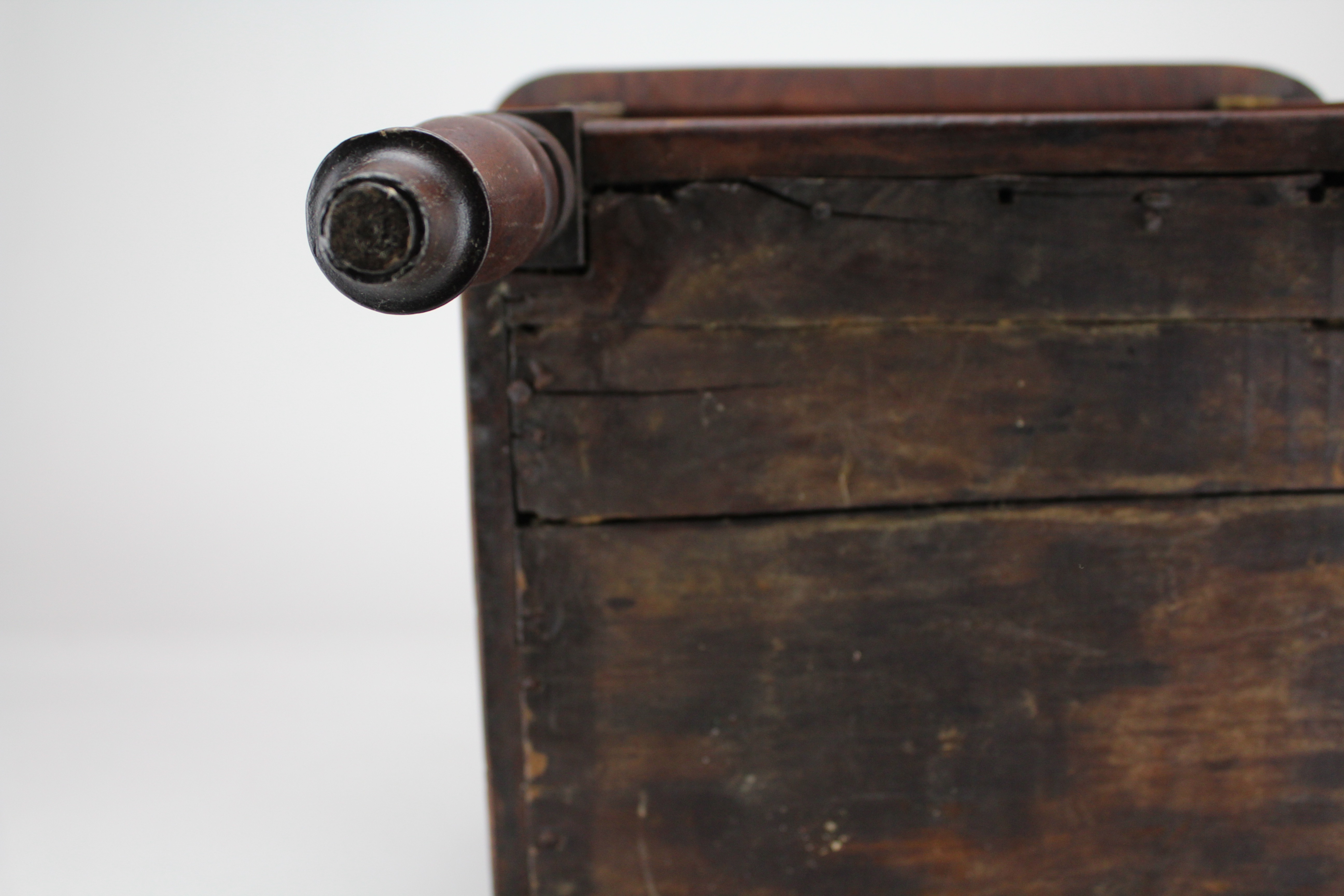 Vintage Handmade Upholstered Wooden Potty Chair