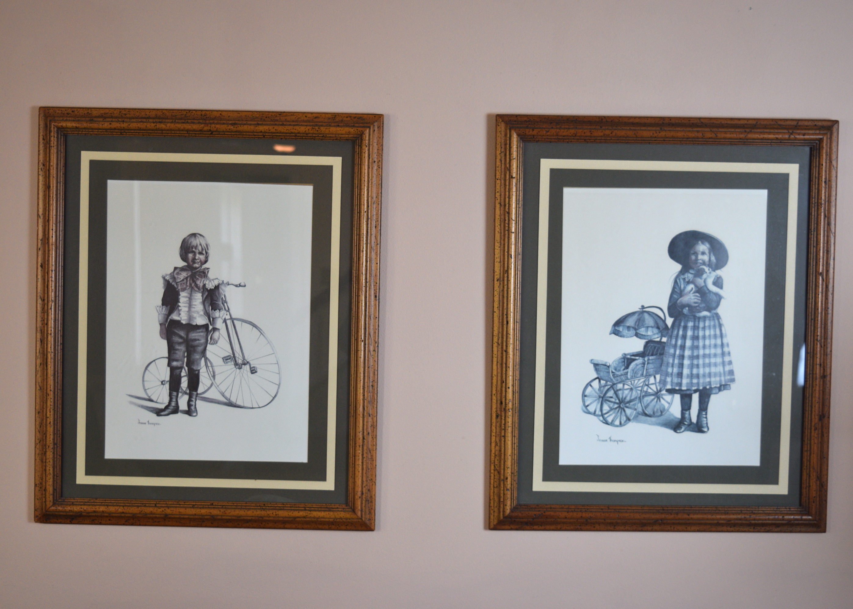 Pair of Jeanne Thompson Offset Lithographs