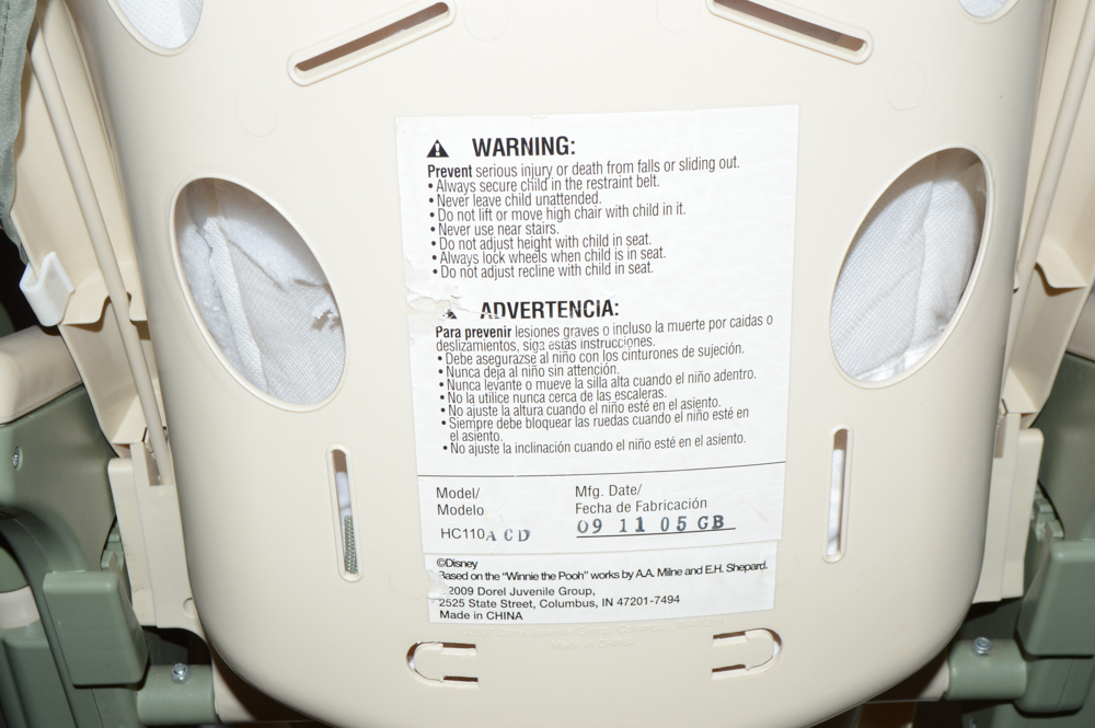 Disney Winnie the Pooh Themed Highchair