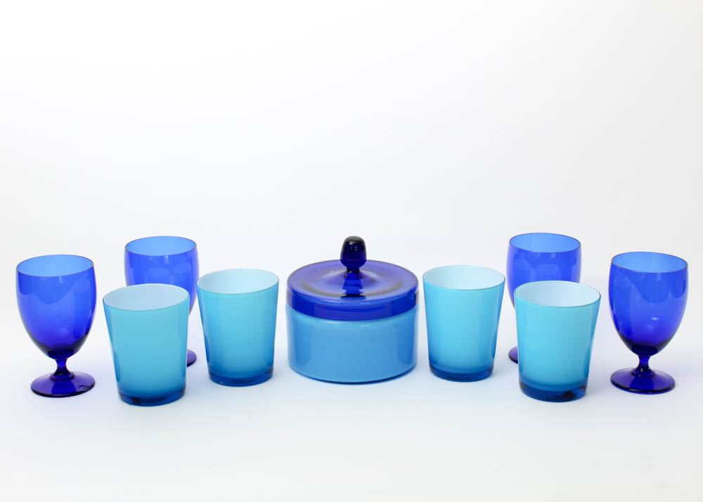 Blue Drinking Glasses