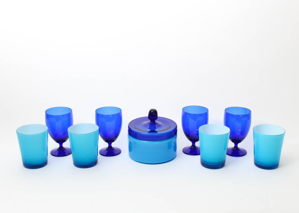 Blue Drinking Glasses